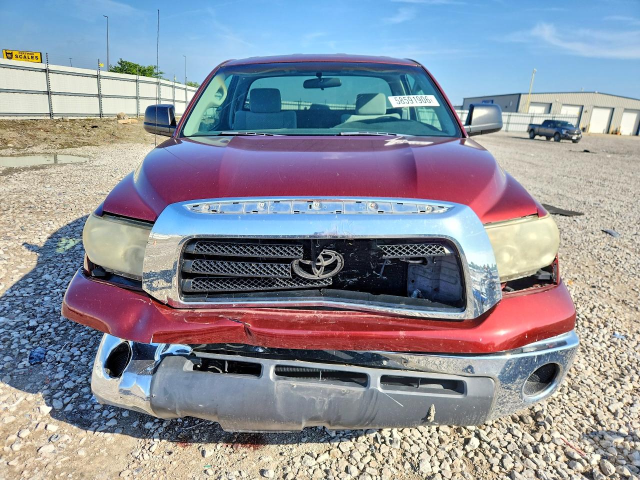 2007 Toyota Tundra Base Red vin: 5TFMV52167X015352