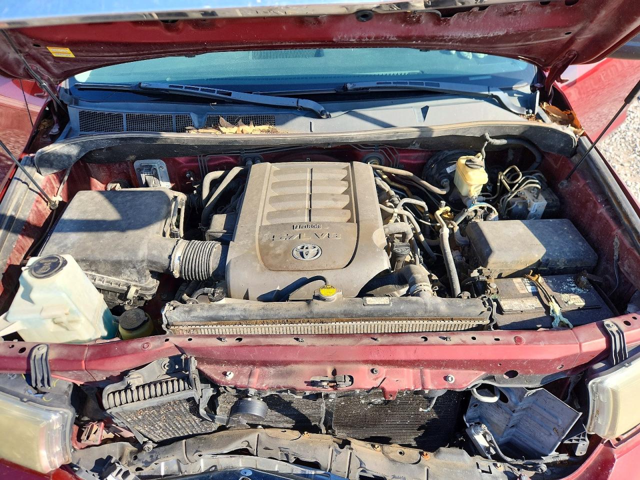 2007 Toyota Tundra Base Red vin: 5TFMV52167X015352