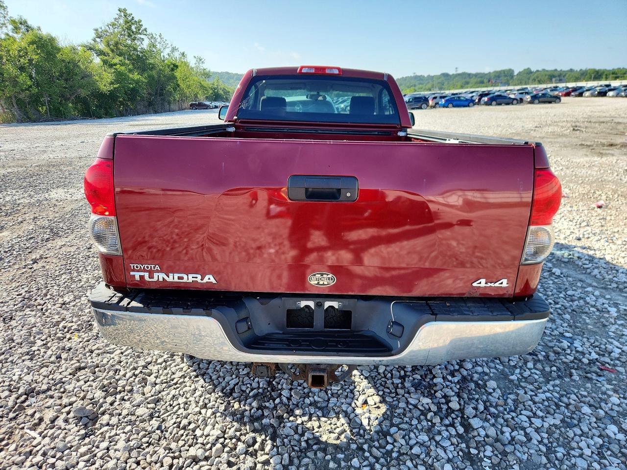 2007 Toyota Tundra Base Red vin: 5TFMV52167X015352