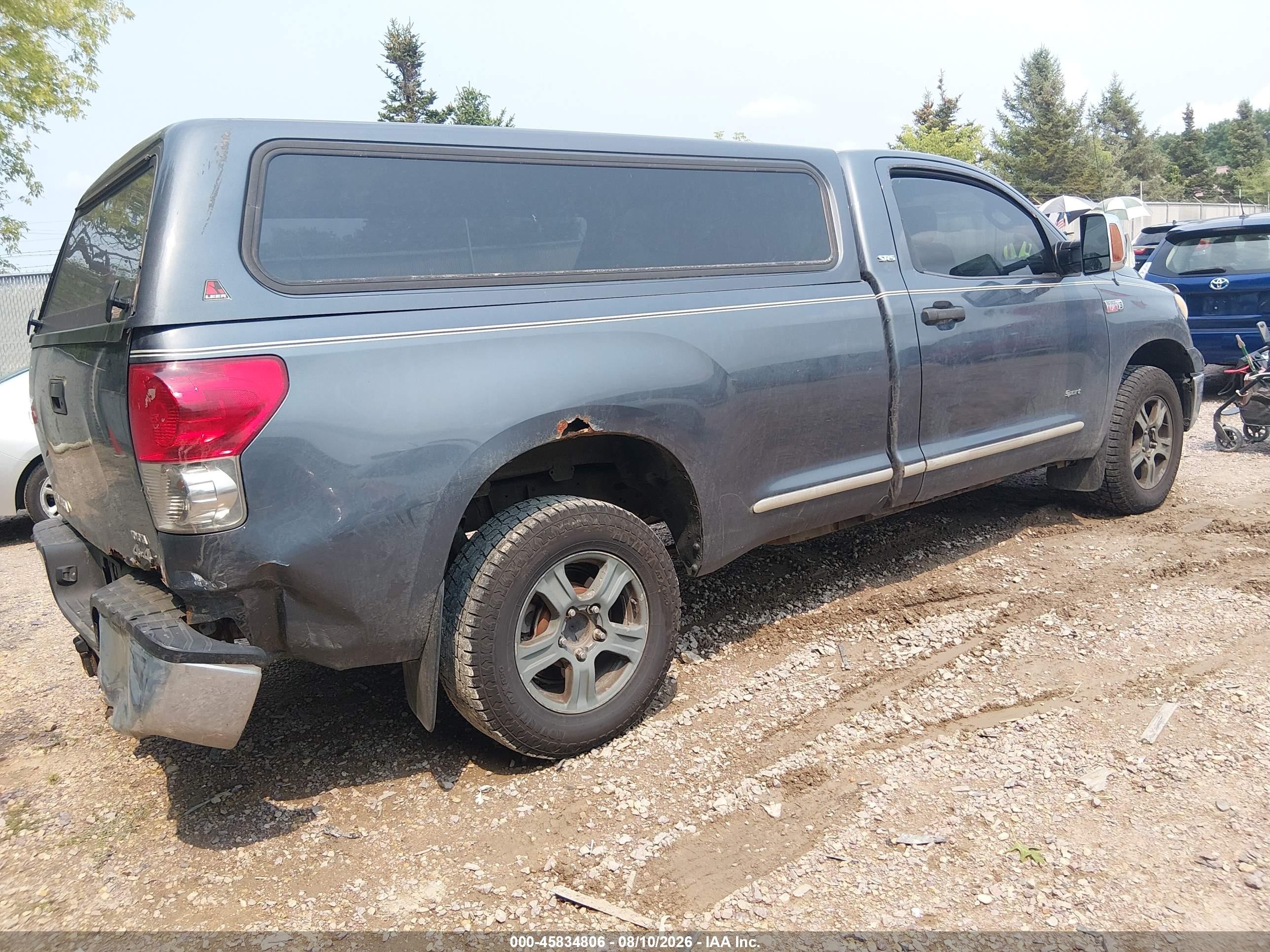 2007 Toyota Tundra Base 5.7l V8 Light Blue vin: 5TFMV52167X028098
