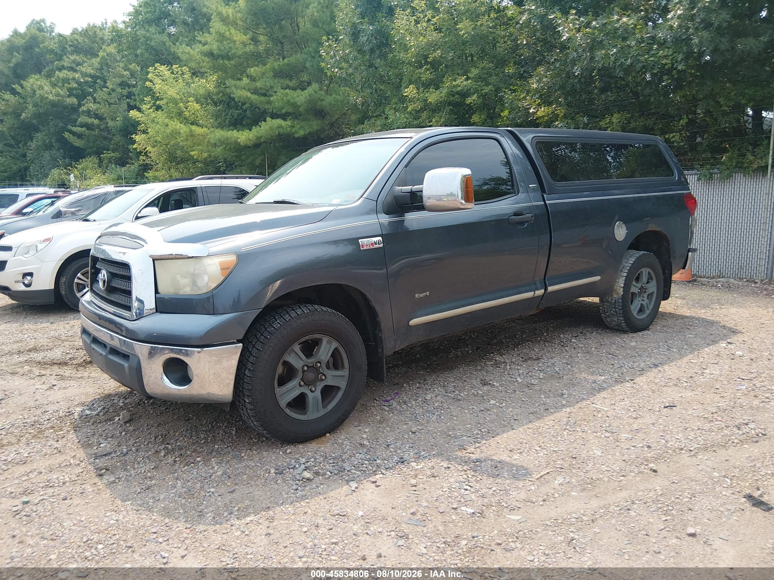 2007 Toyota Tundra Base 5.7l V8 Light Blue vin: 5TFMV52167X028098