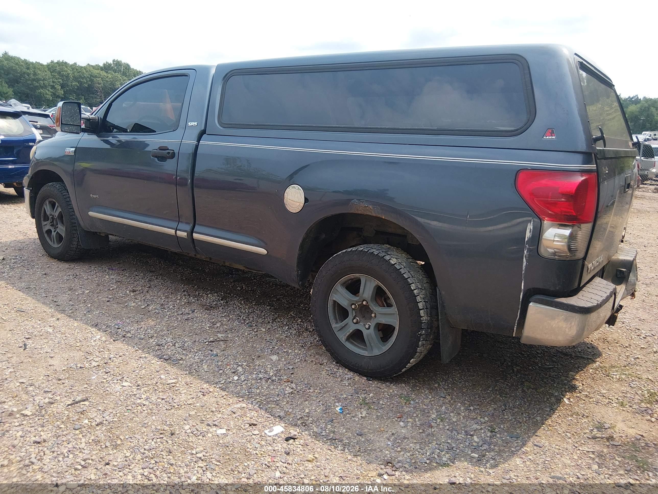 2007 Toyota Tundra Base 5.7l V8 Light Blue vin: 5TFMV52167X028098
