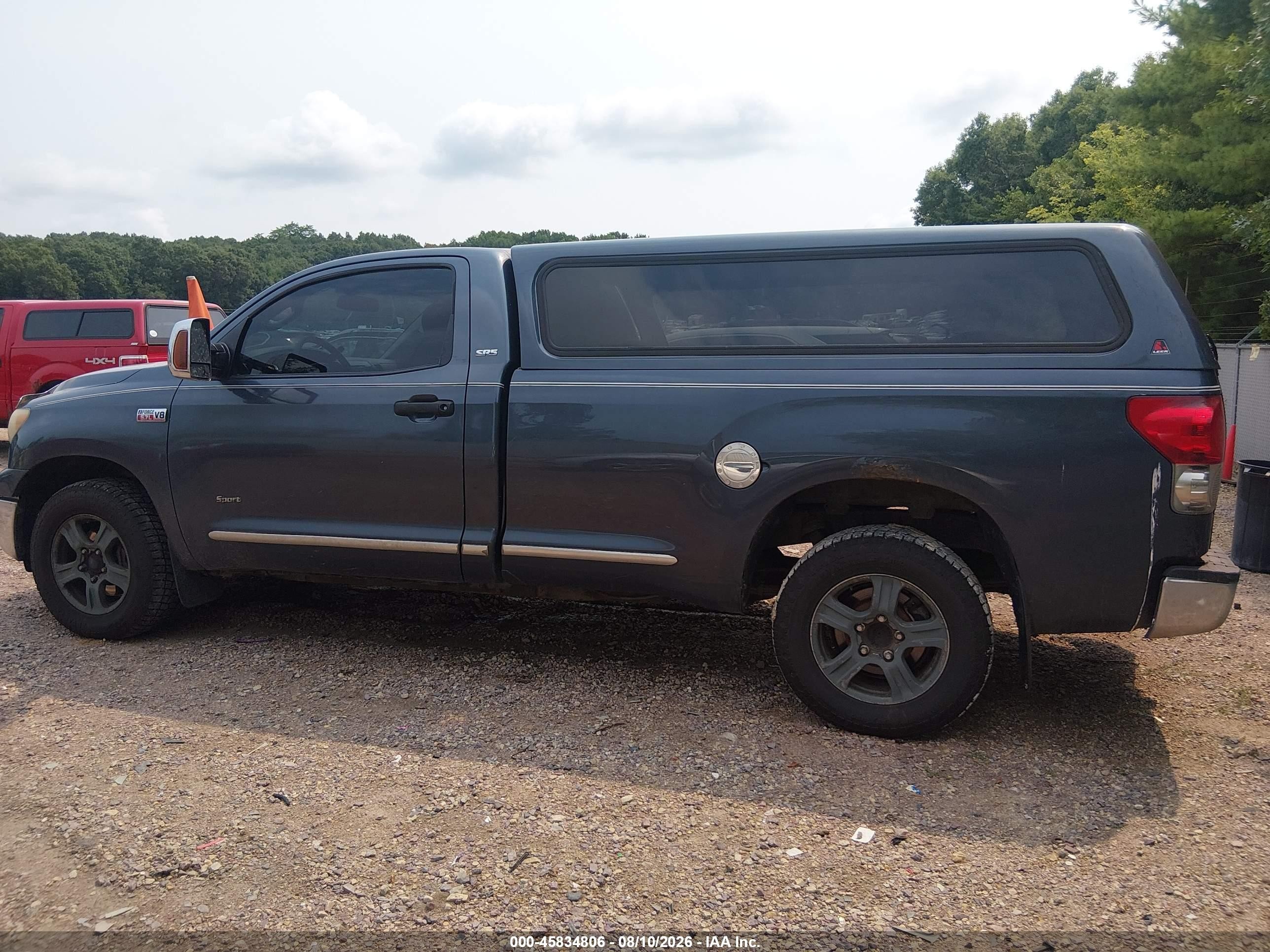 2007 Toyota Tundra Base 5.7l V8 Light Blue vin: 5TFMV52167X028098