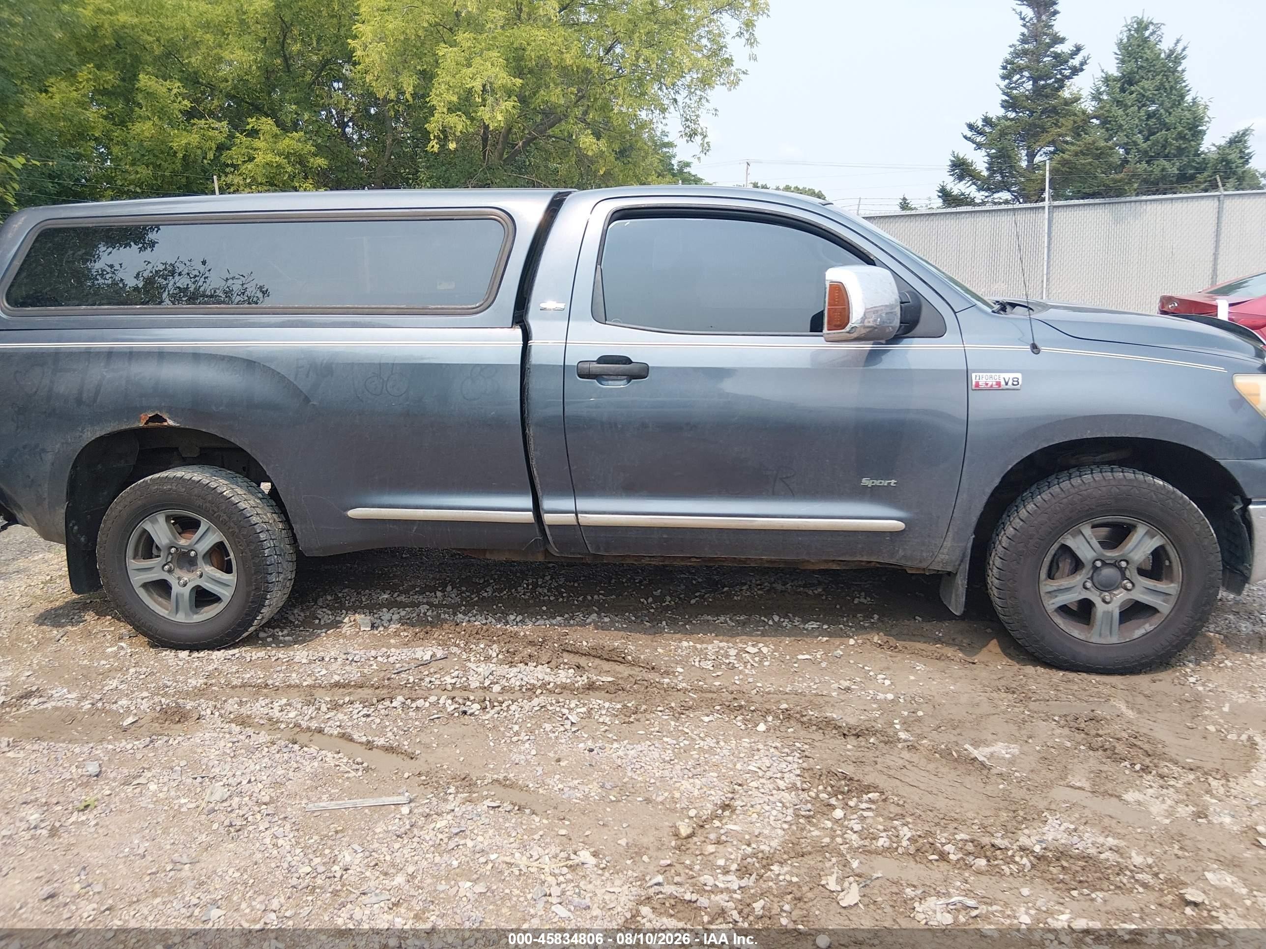 2007 Toyota Tundra Base 5.7l V8 Light Blue vin: 5TFMV52167X028098
