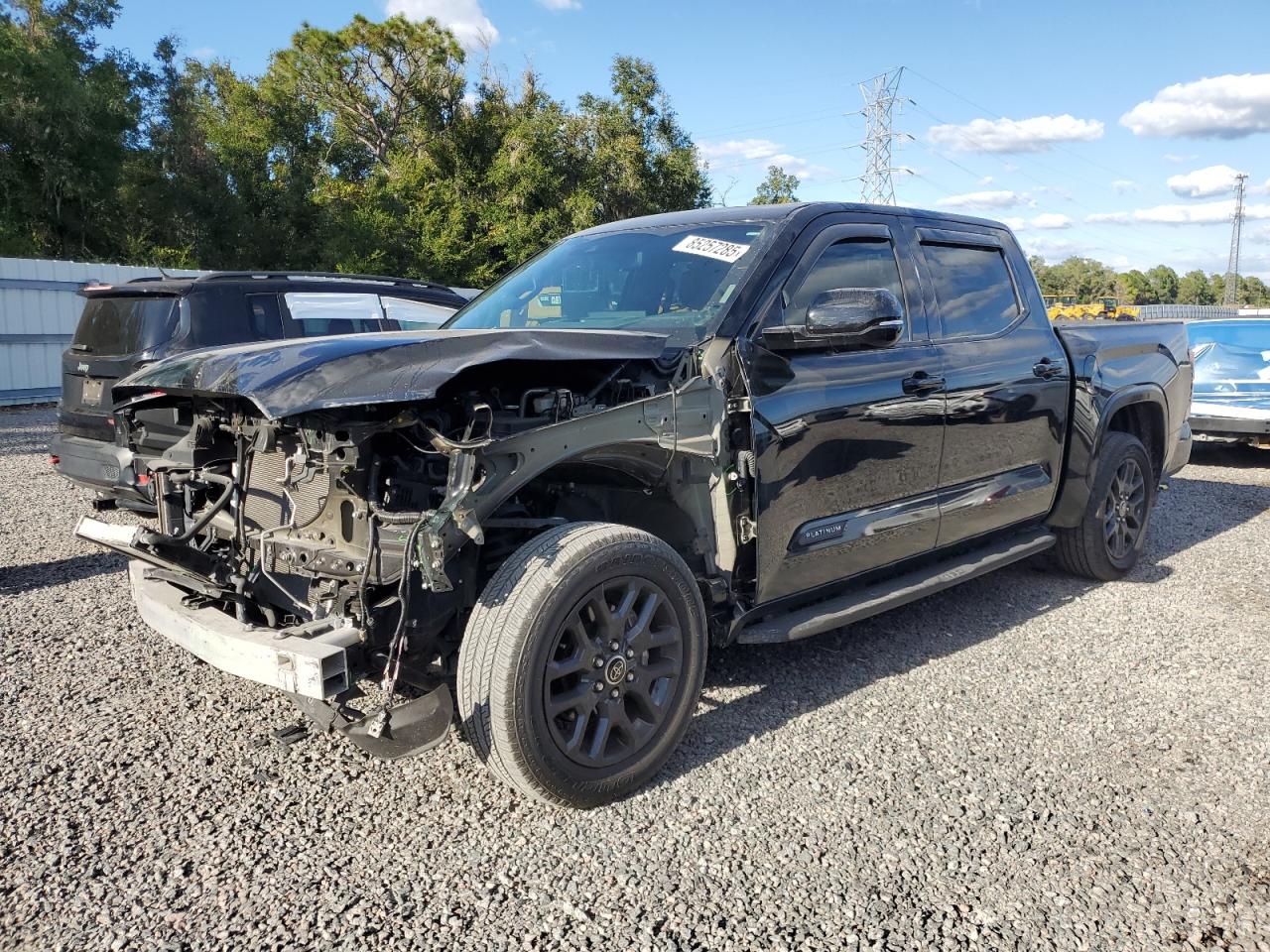 2023 Toyota Tundra Crewmax Platinum Black vin: 5TFNA5AB7PX023874