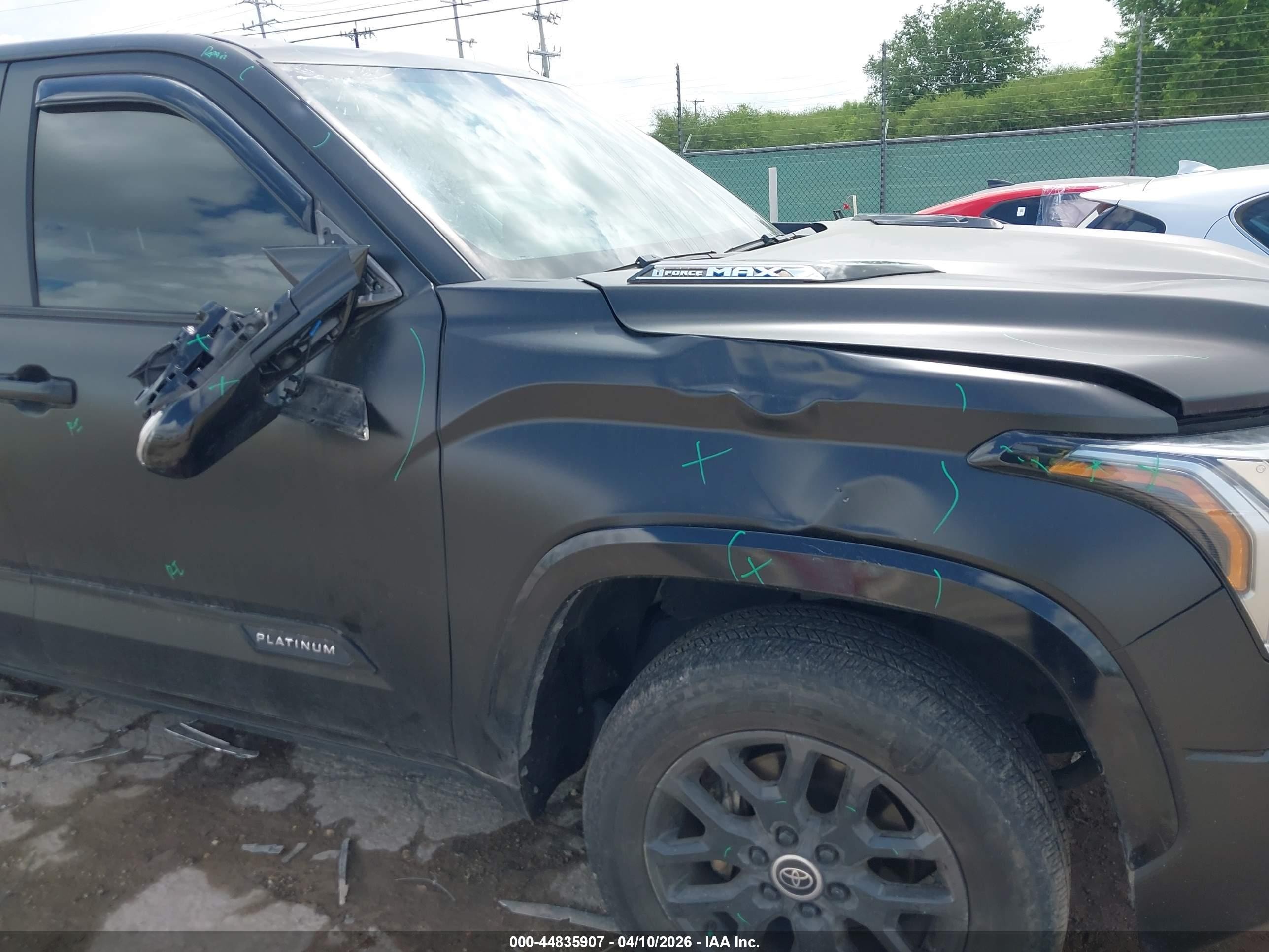 2024 Toyota Tundra Hybrid Platinum 4wd Black vin: 5TFNC5DB7RX055863