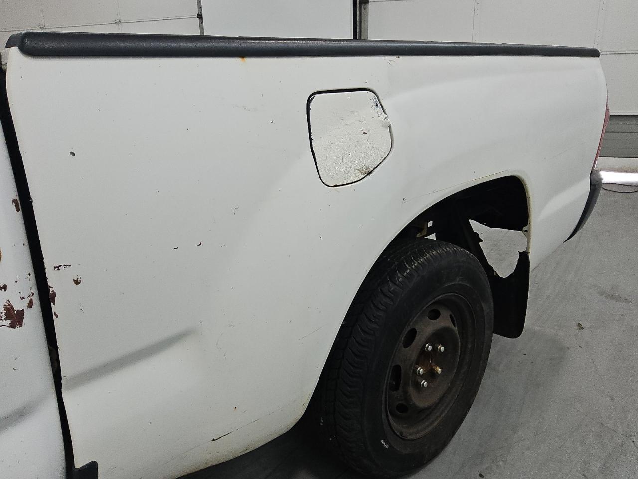 2013 Toyota Tacoma Base White vin: 5TFNX4CN0DX022027 Damage: Left Bed Side, Previous Repair, Substandard Repair