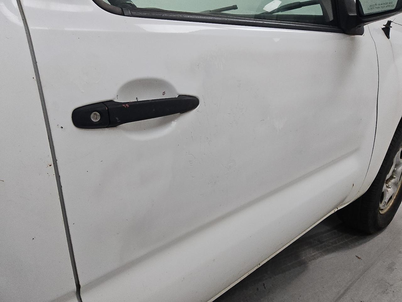 2013 Toyota Tacoma Base White vin: 5TFNX4CN0DX022027 Damage: Right Front Door, Dent(S) W/ Paint Dmg, 7 To 8 Inches