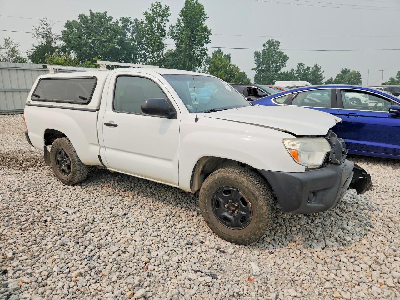 2014 Toyota Tacoma White vin: 5TFNX4CN0EX033532