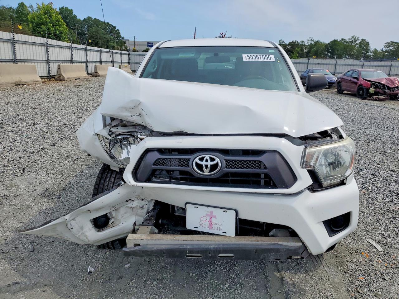 2014 Toyota Tacoma Base White vin: 5TFNX4CN1EX035497