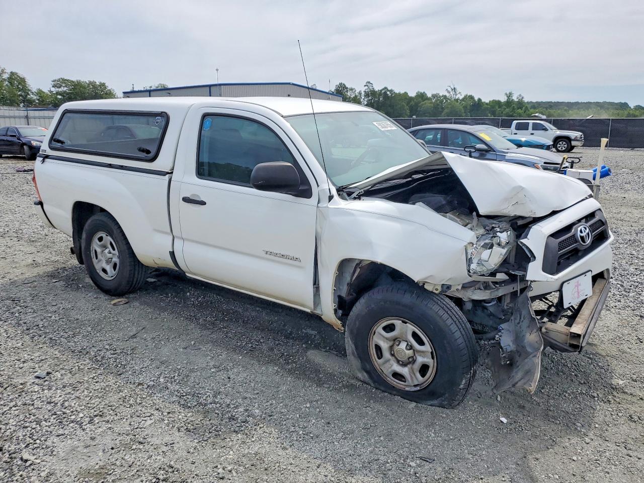 2014 Toyota Tacoma Base White vin: 5TFNX4CN1EX035497