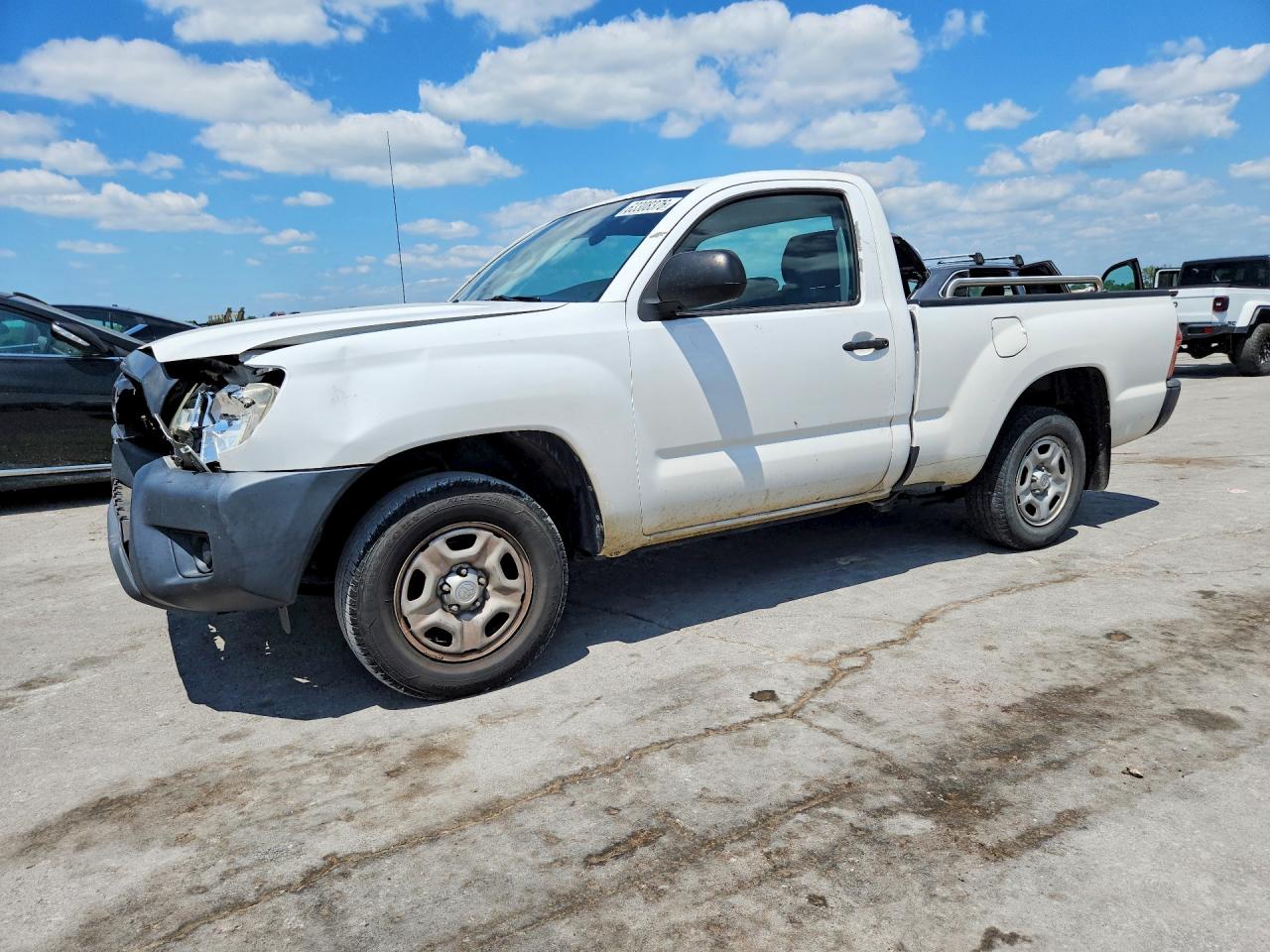 2013 Toyota Tacoma Base White vin: 5TFNX4CN2DX023471