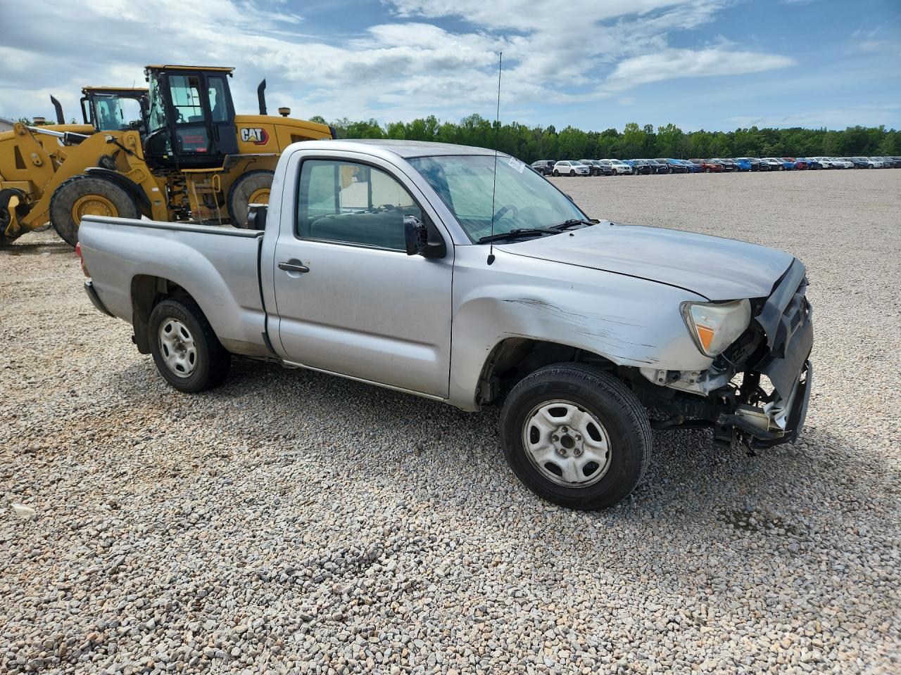 2014 Toyota Tacoma Base Silver vin: 5TFNX4CN2EX032995
