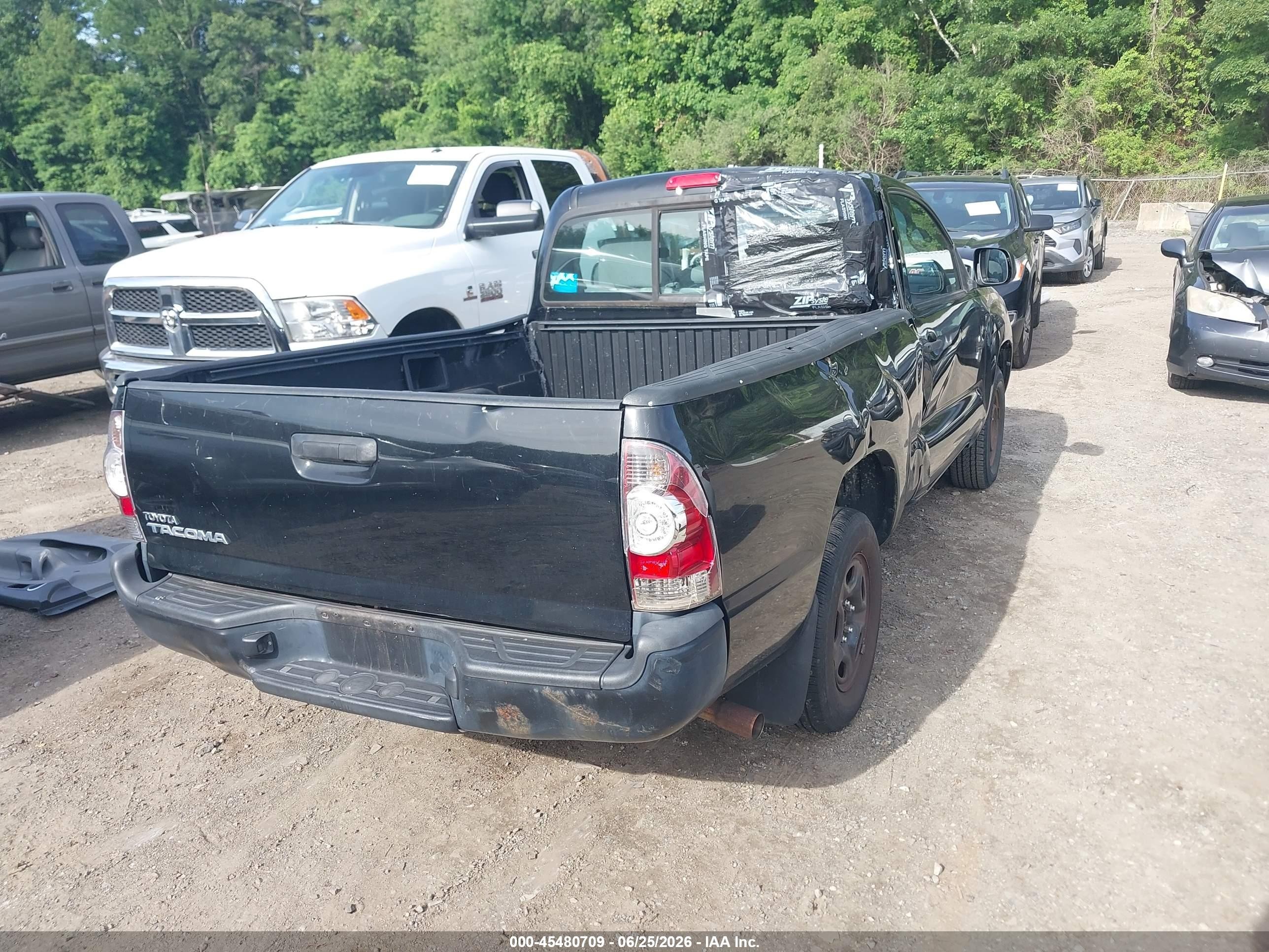 2011 Toyota Tacoma   Black vin: 5TFNX4CN3BX005283