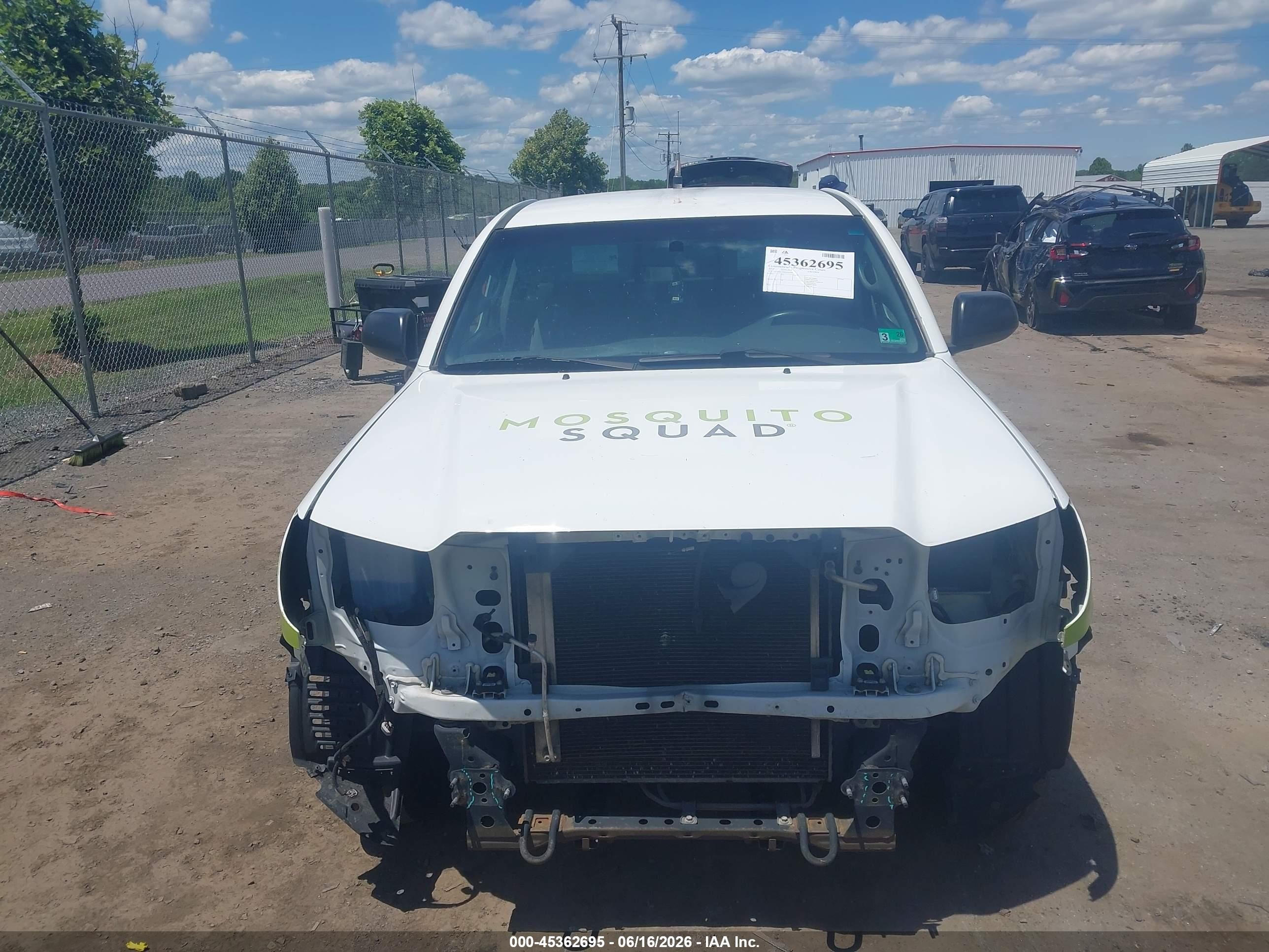2013 Toyota Tacoma   White vin: 5TFNX4CN3DX029389