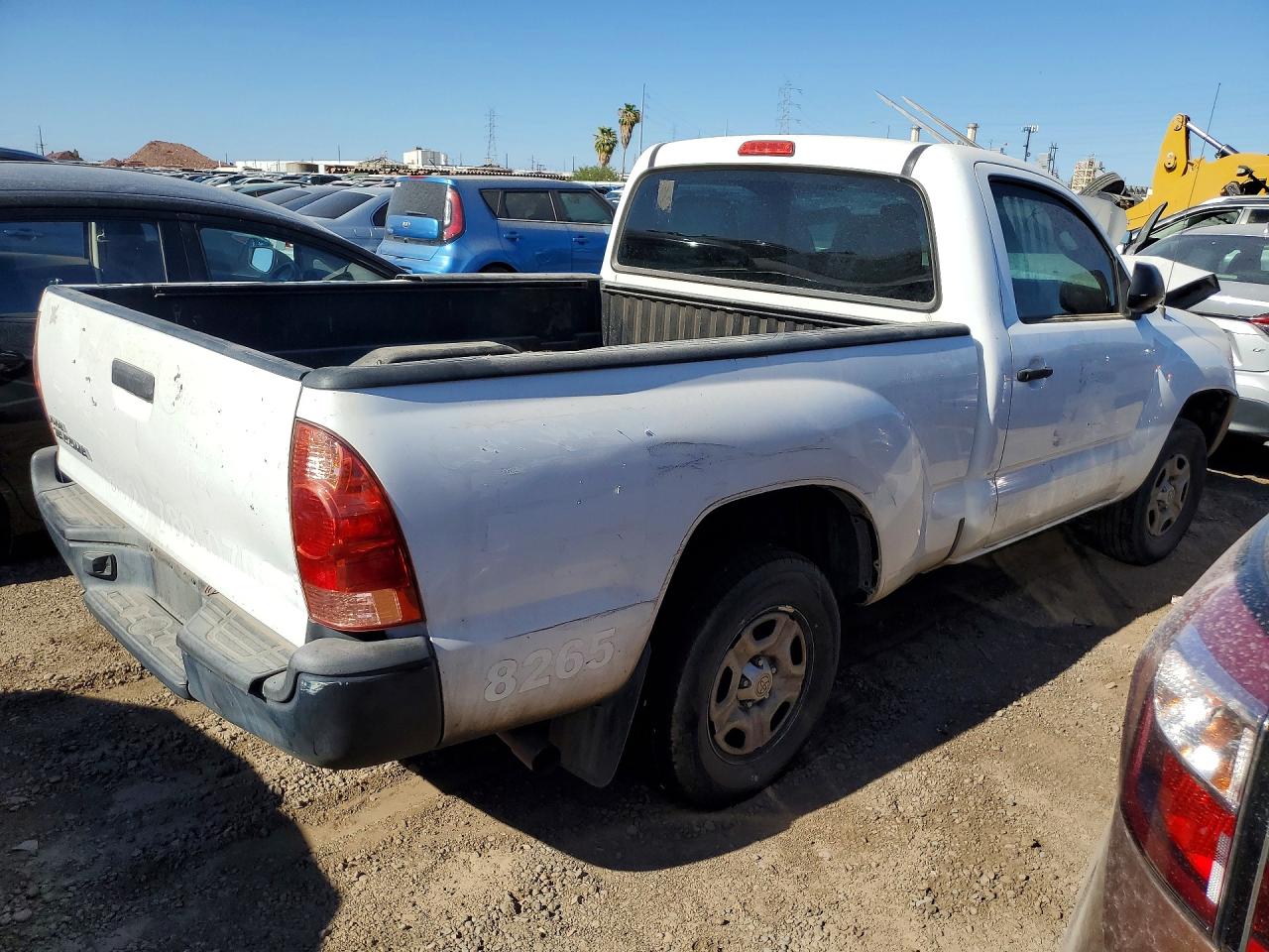 2013 Toyota Tacoma Base White vin: 5TFNX4CN3DX030638