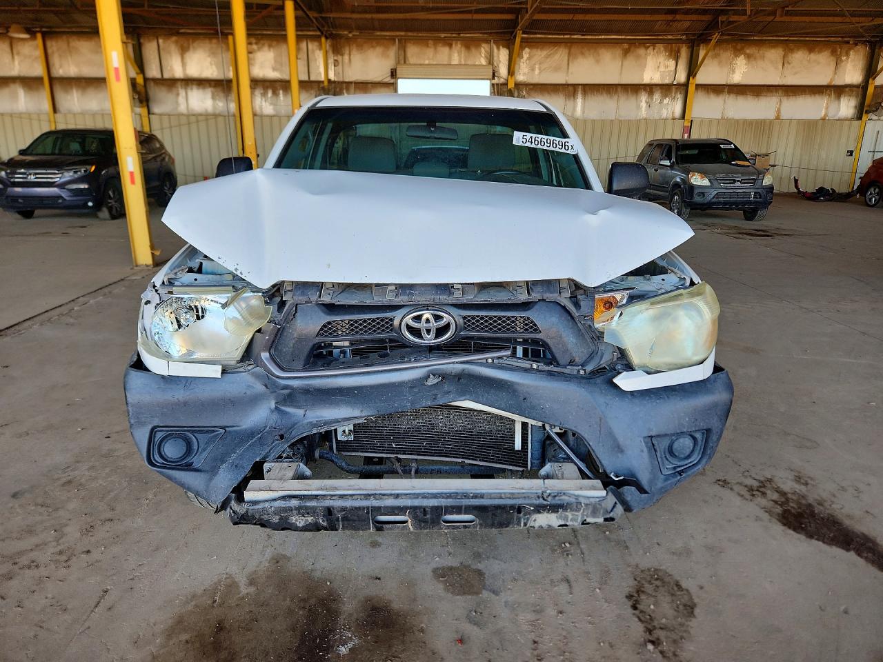 2013 Toyota Tacoma Base White vin: 5TFNX4CN3DX030638