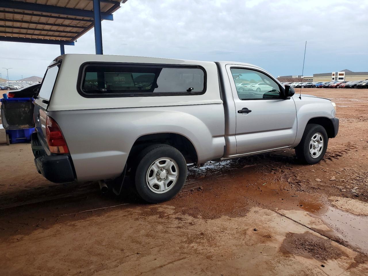2014 Toyota Tacoma Base Silver vin: 5TFNX4CN3EX038370