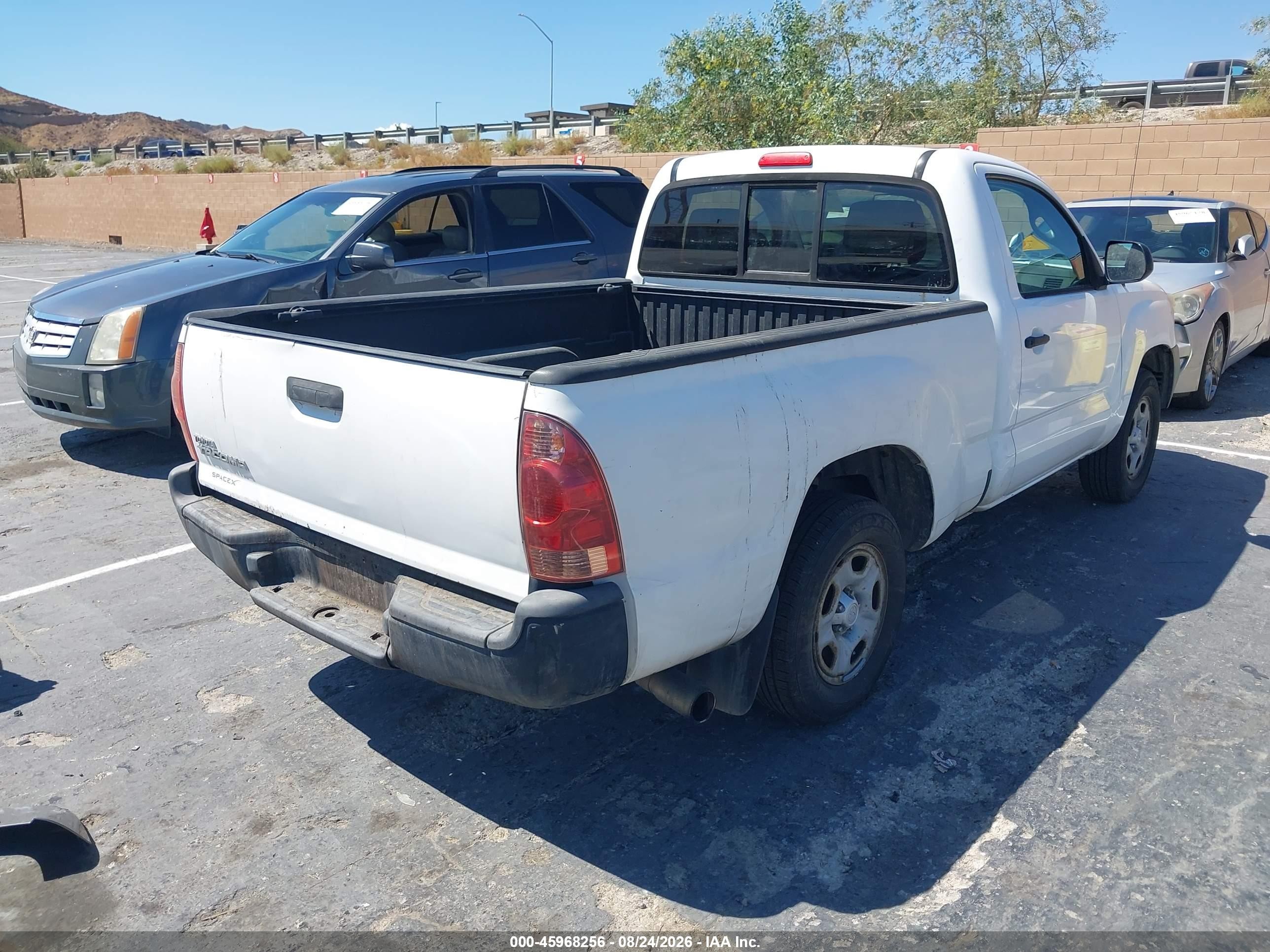 2014 Toyota Tacoma   White vin: 5TFNX4CN3EX041415