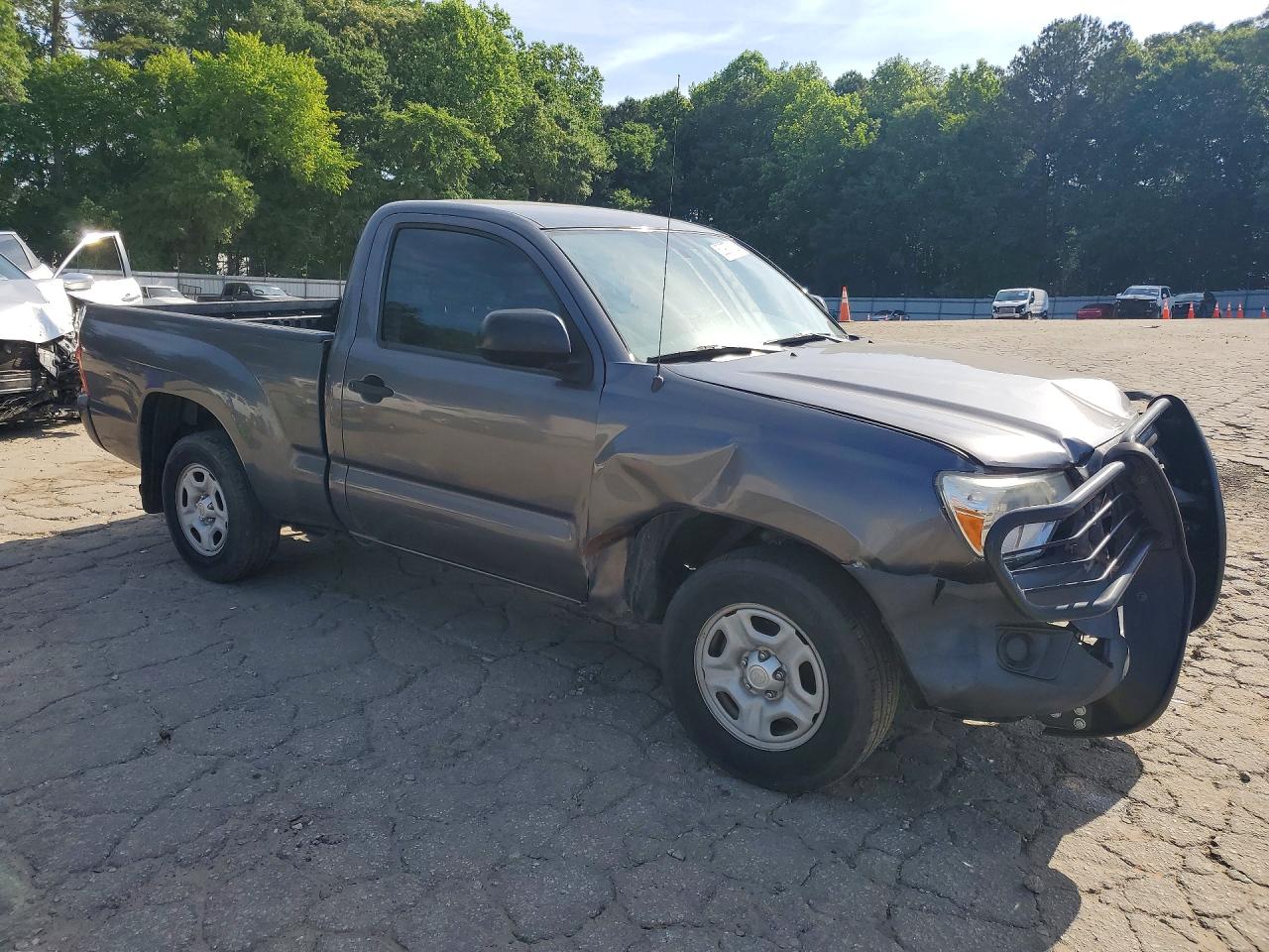 2014 Toyota Tacoma Base Gray vin: 5TFNX4CN4EX032125