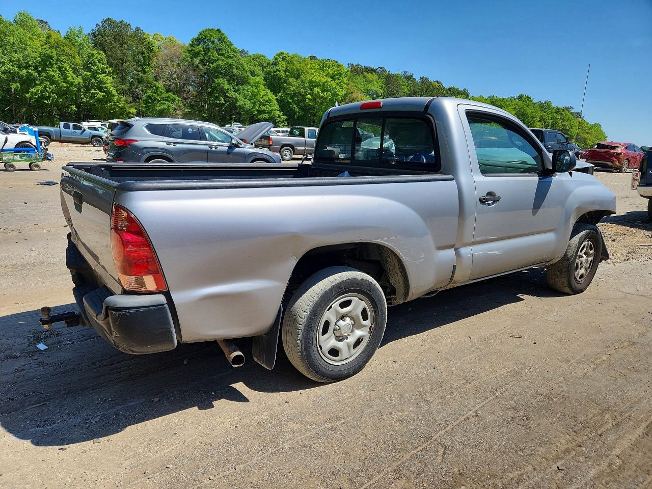 2014 Toyota Tacoma Base Silver vin: 5TFNX4CN4EX037521