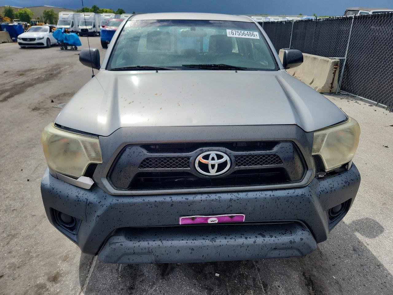 2014 Toyota Tacoma Base Silver vin: 5TFNX4CN4EX040273