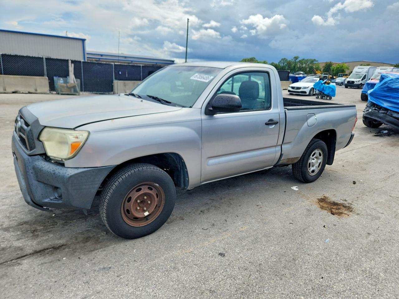 2014 Toyota Tacoma Base Silver vin: 5TFNX4CN4EX040273