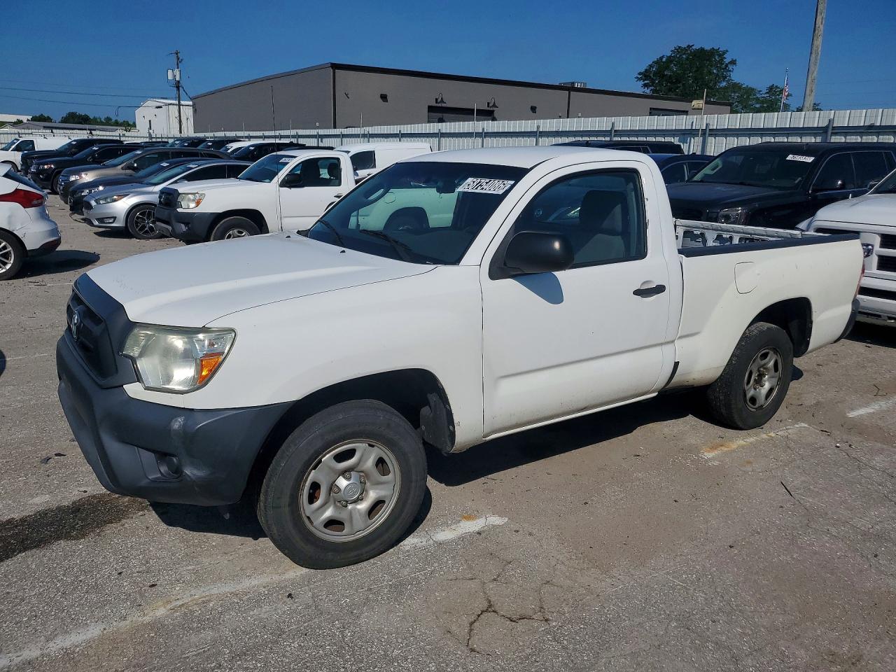 2014 Toyota Tacoma Base White vin: 5TFNX4CN4EX042525