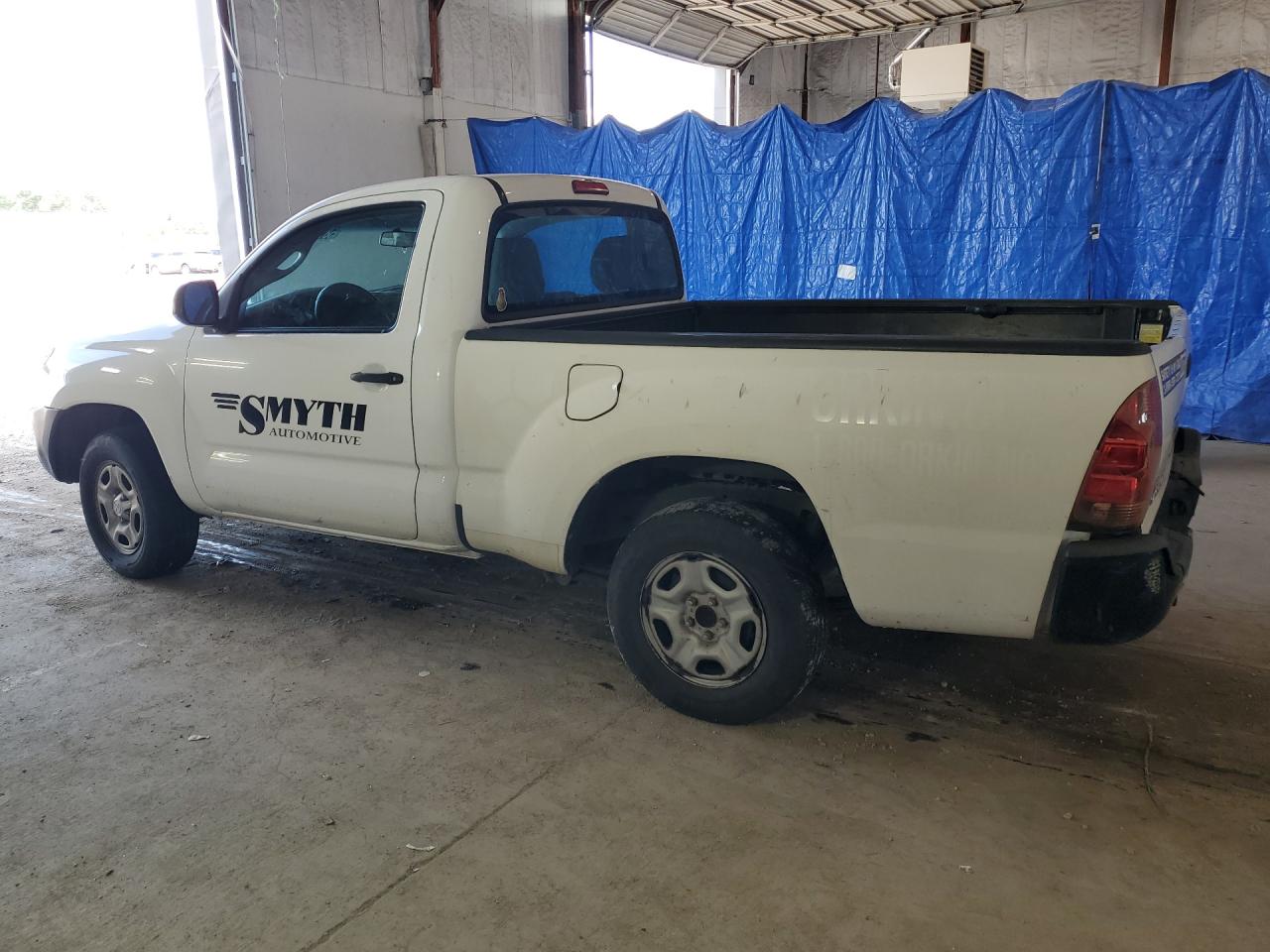 2014 Toyota Tacoma Base White vin: 5TFNX4CN4EX042525 Damage: Left Rear Center Cap, Missing, Replacement Required