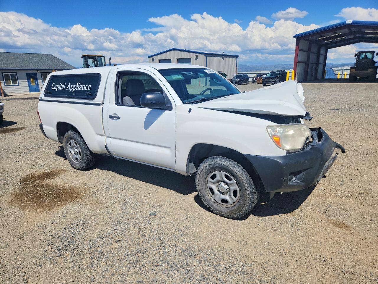 2014 Toyota Tacoma Base White vin: 5TFNX4CN5EX043294