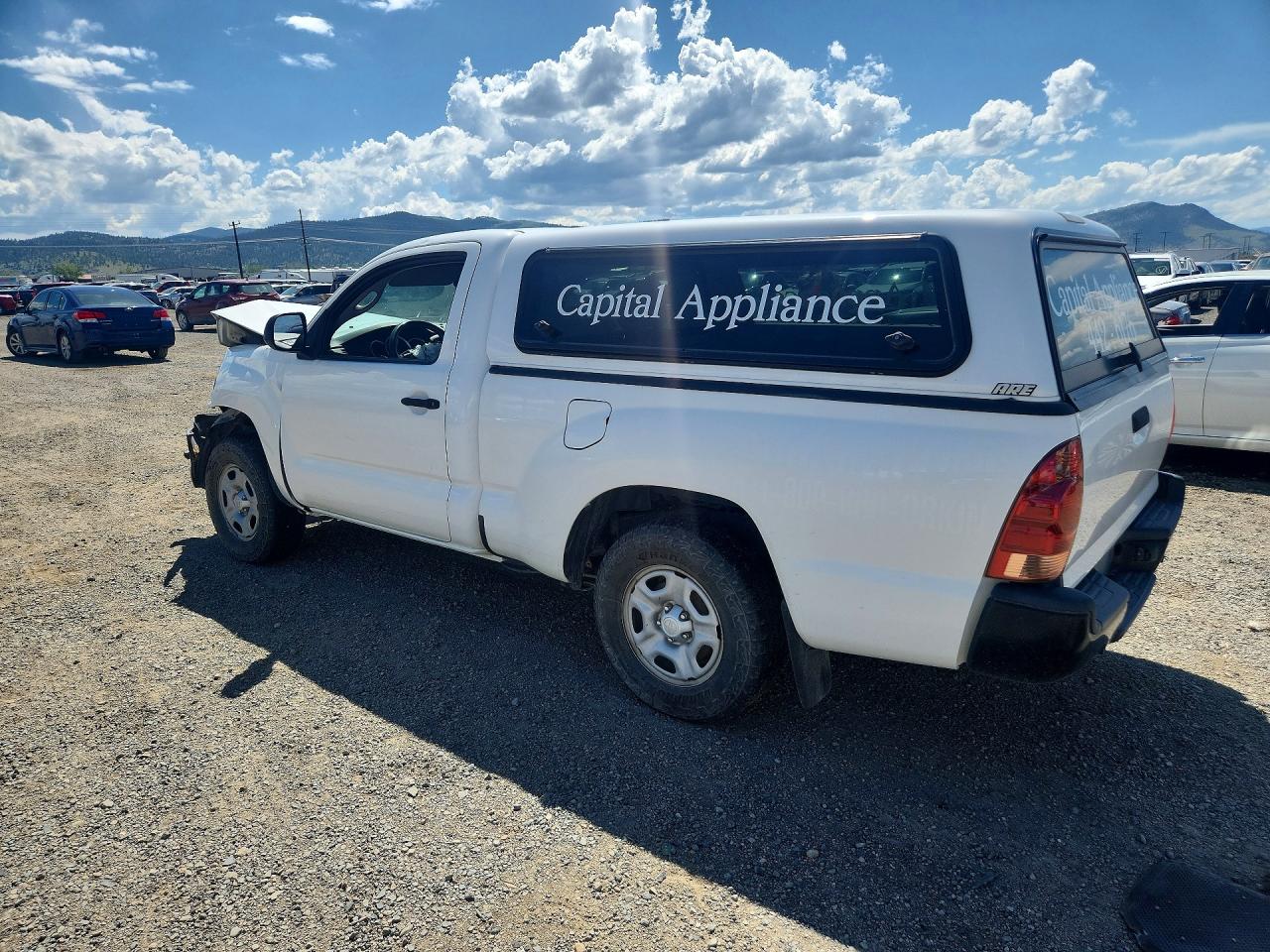 2014 Toyota Tacoma Base White vin: 5TFNX4CN5EX043294