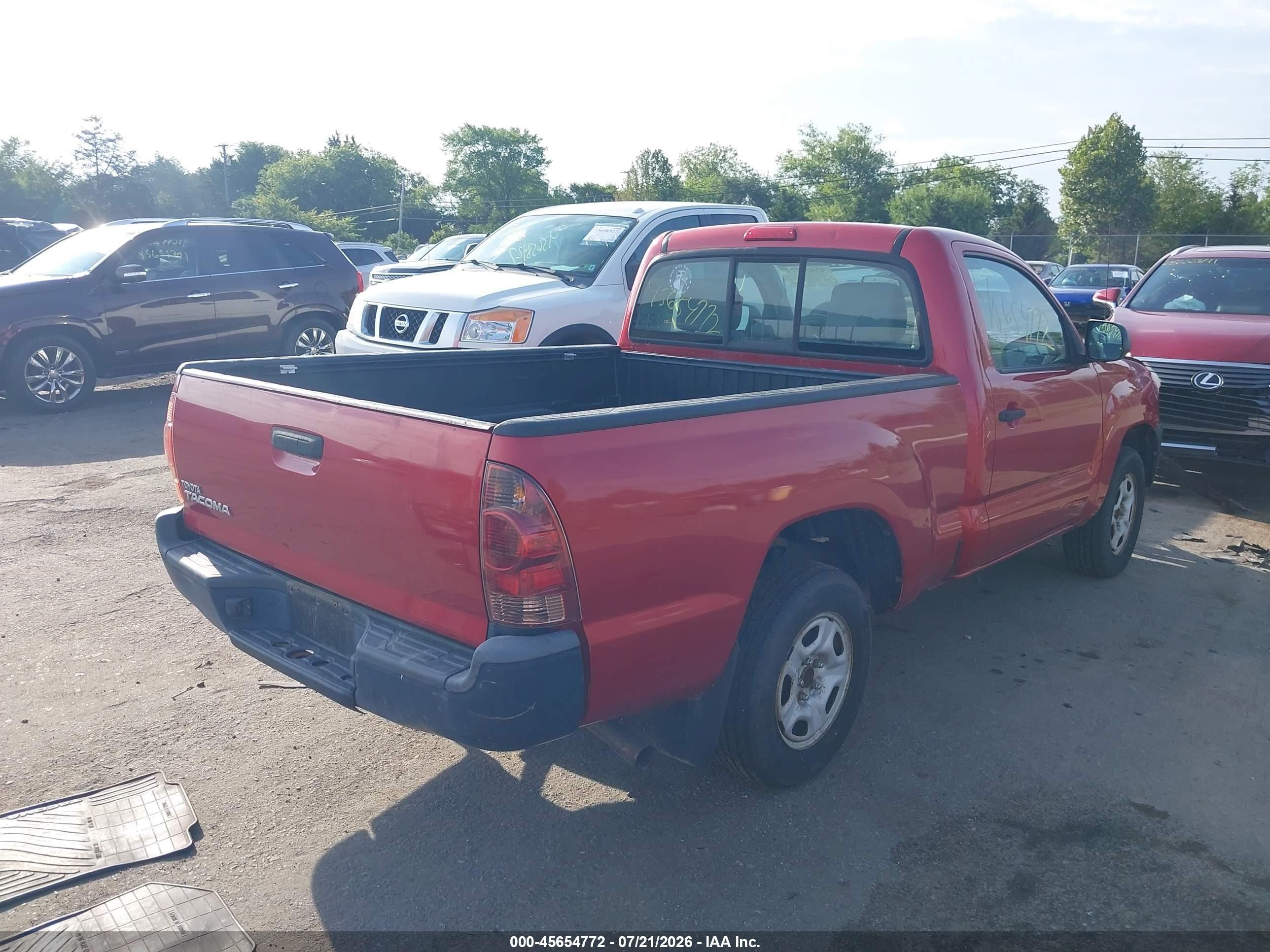 2013 Toyota Tacoma   Red vin: 5TFNX4CN6DX018046