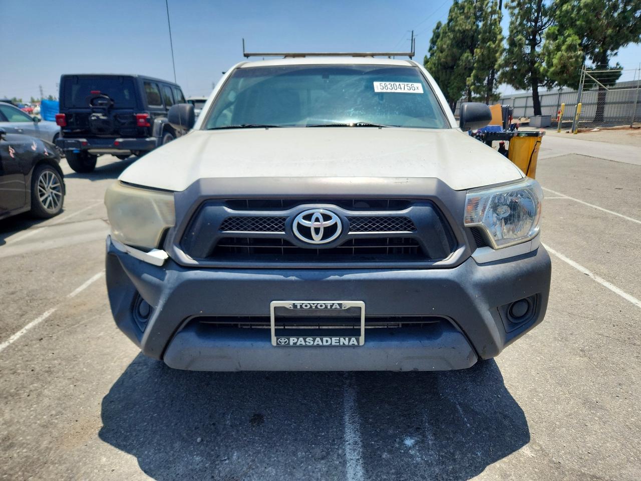 2014 Toyota Tacoma Base White vin: 5TFNX4CN6EX035236