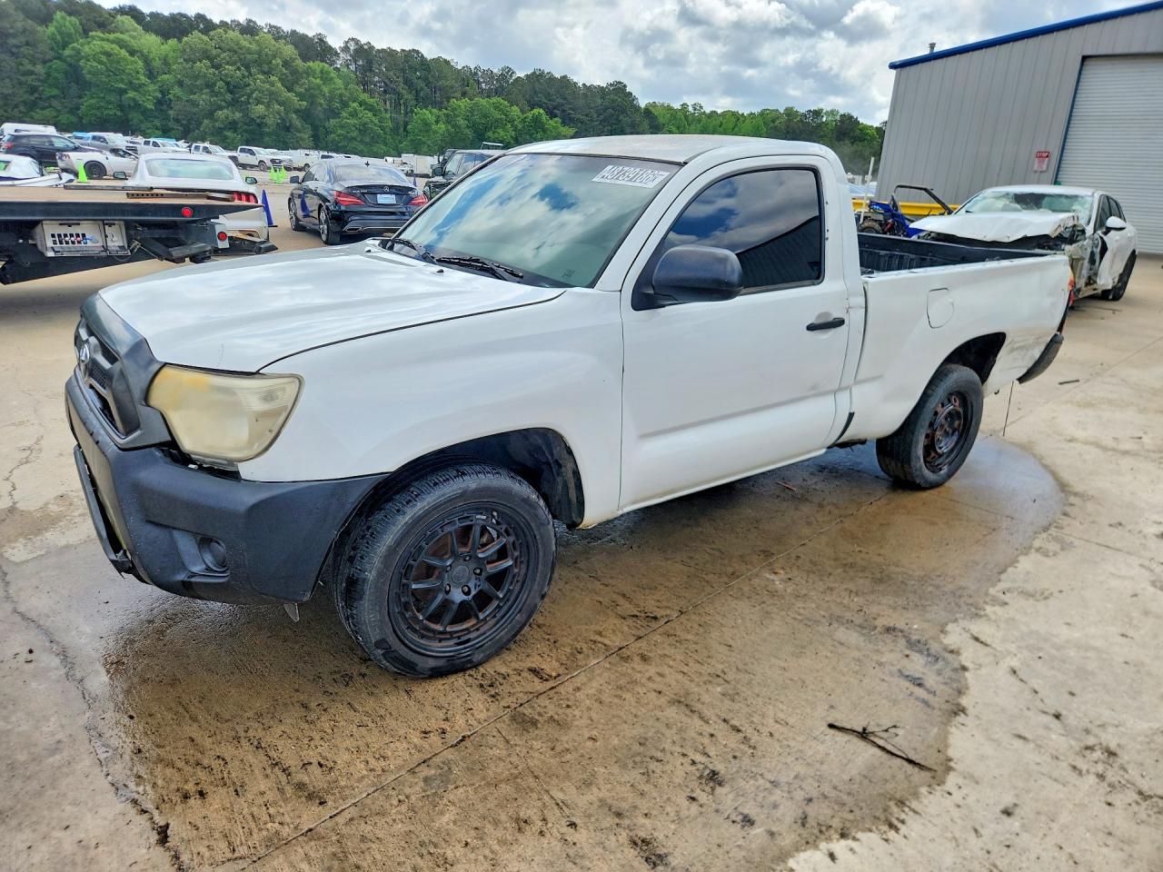 2014 Toyota Tacoma Base White vin: 5TFNX4CN6EX035608