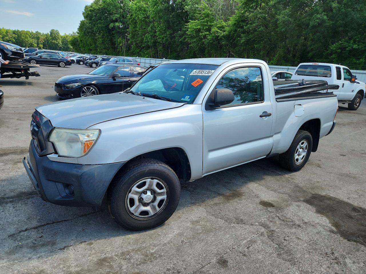 2013 Toyota Tacoma Base Silver vin: 5TFNX4CN8DX020798