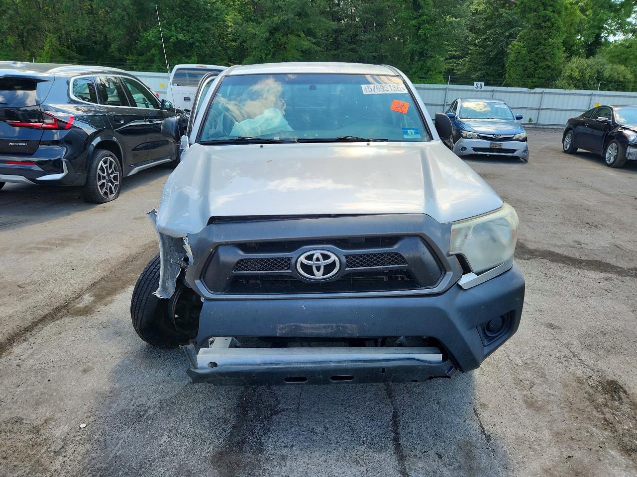 2013 Toyota Tacoma Base Silver vin: 5TFNX4CN8DX020798
