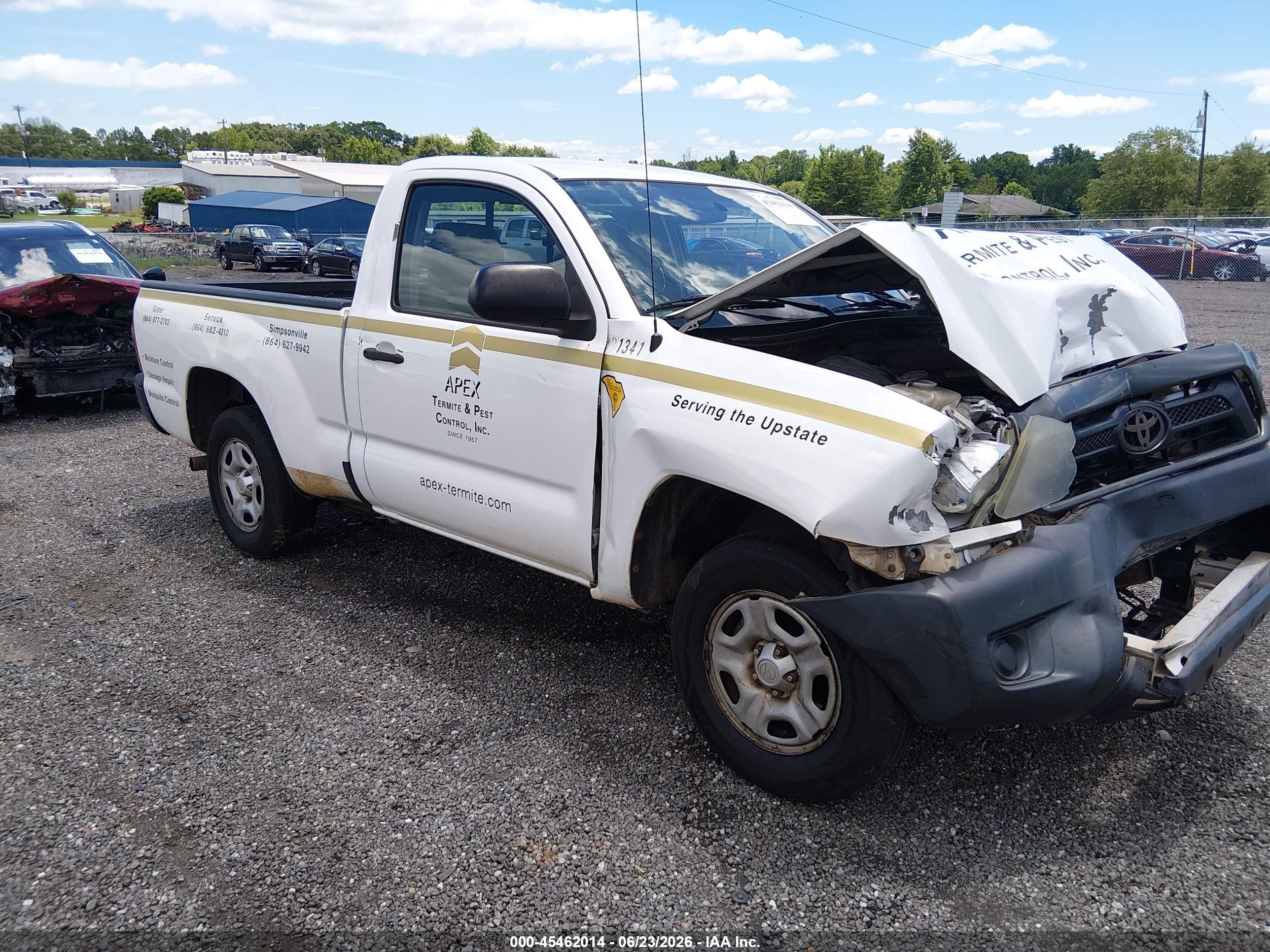 2014 Toyota Tacoma   Белый vin: 5TFNX4CN8EX040762
