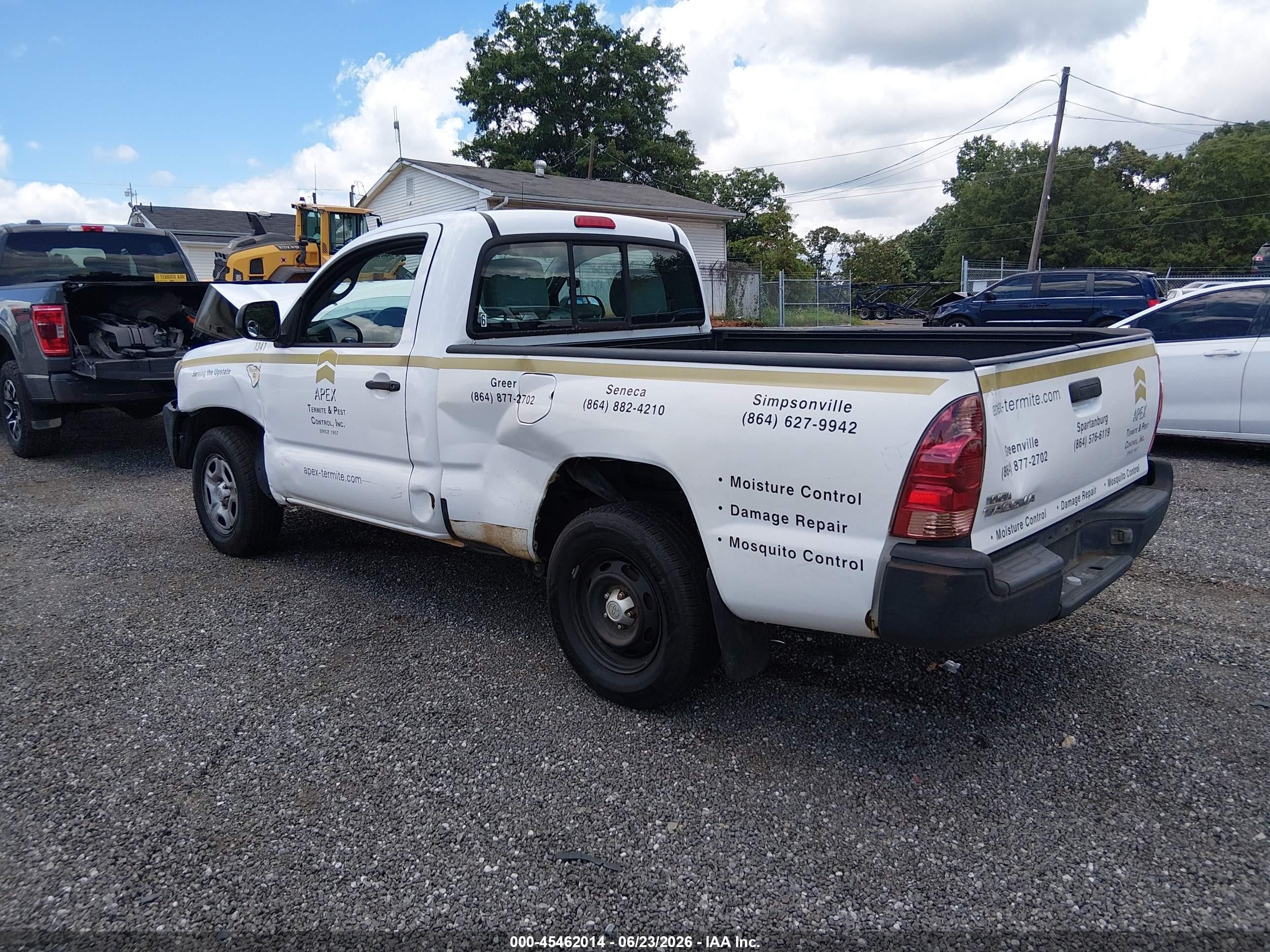 2014 Toyota Tacoma   Белый vin: 5TFNX4CN8EX040762