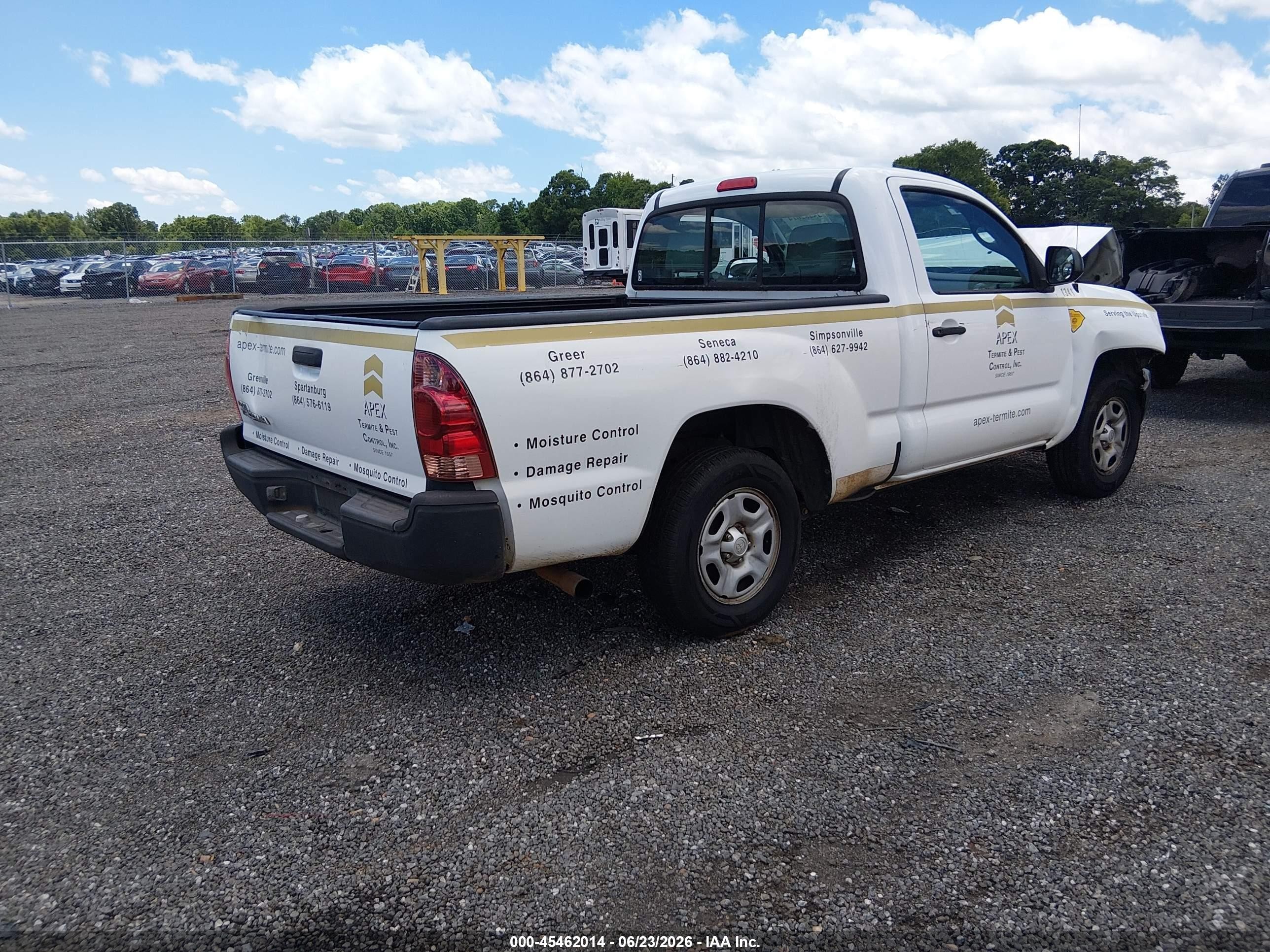 2014 Toyota Tacoma   Белый vin: 5TFNX4CN8EX040762
