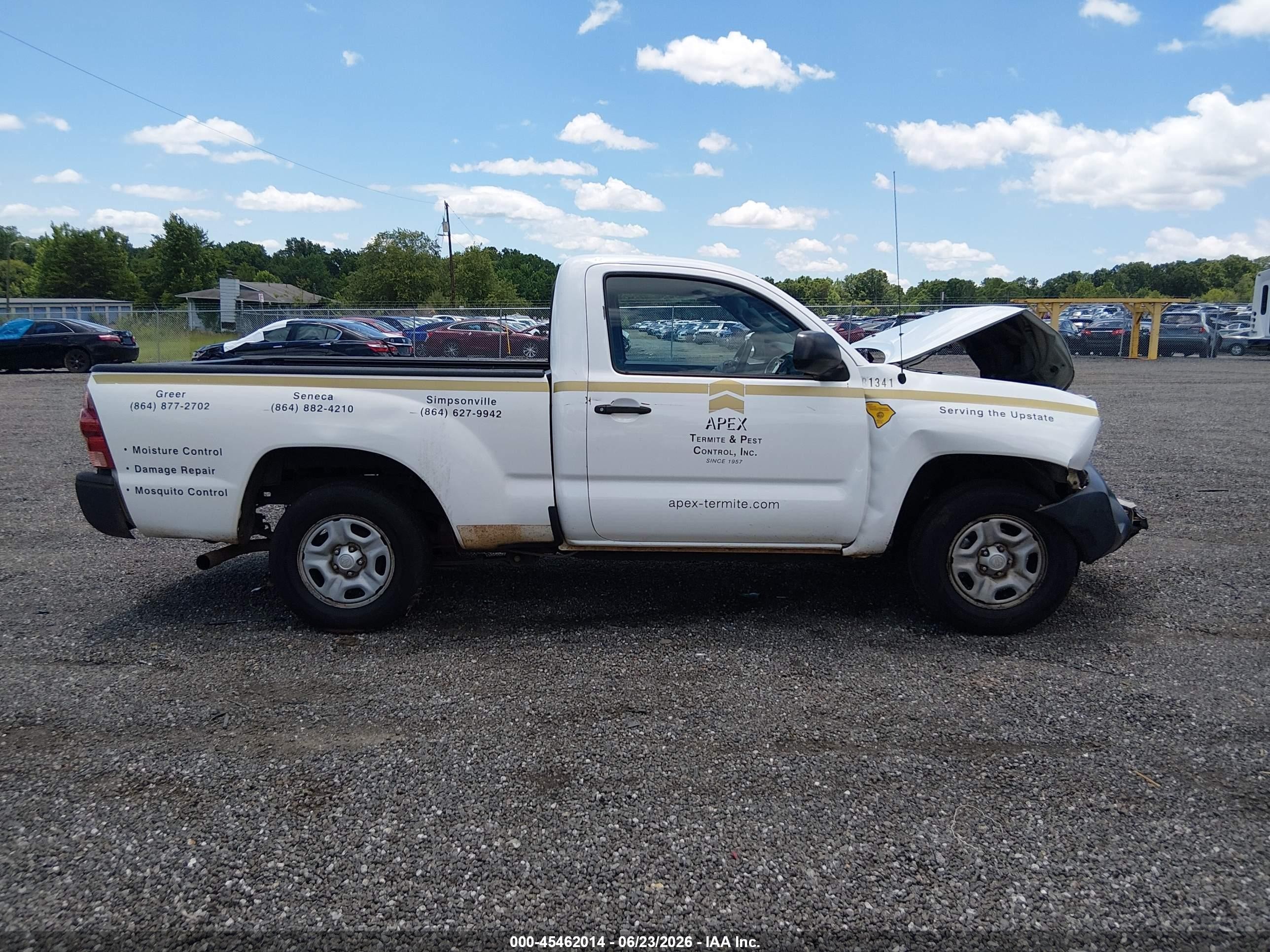 2014 Toyota Tacoma   Белый vin: 5TFNX4CN8EX040762