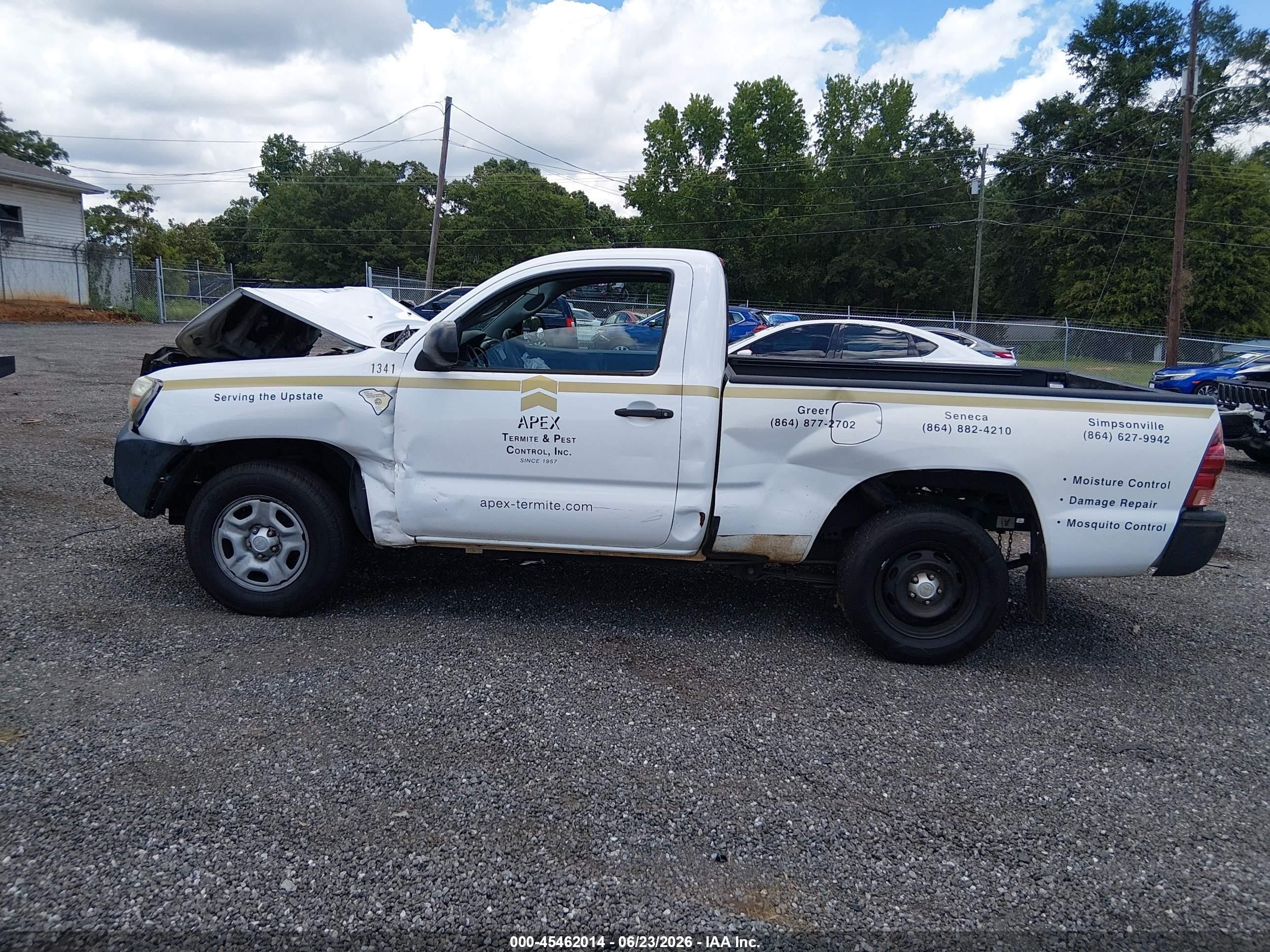 2014 Toyota Tacoma   Белый vin: 5TFNX4CN8EX040762