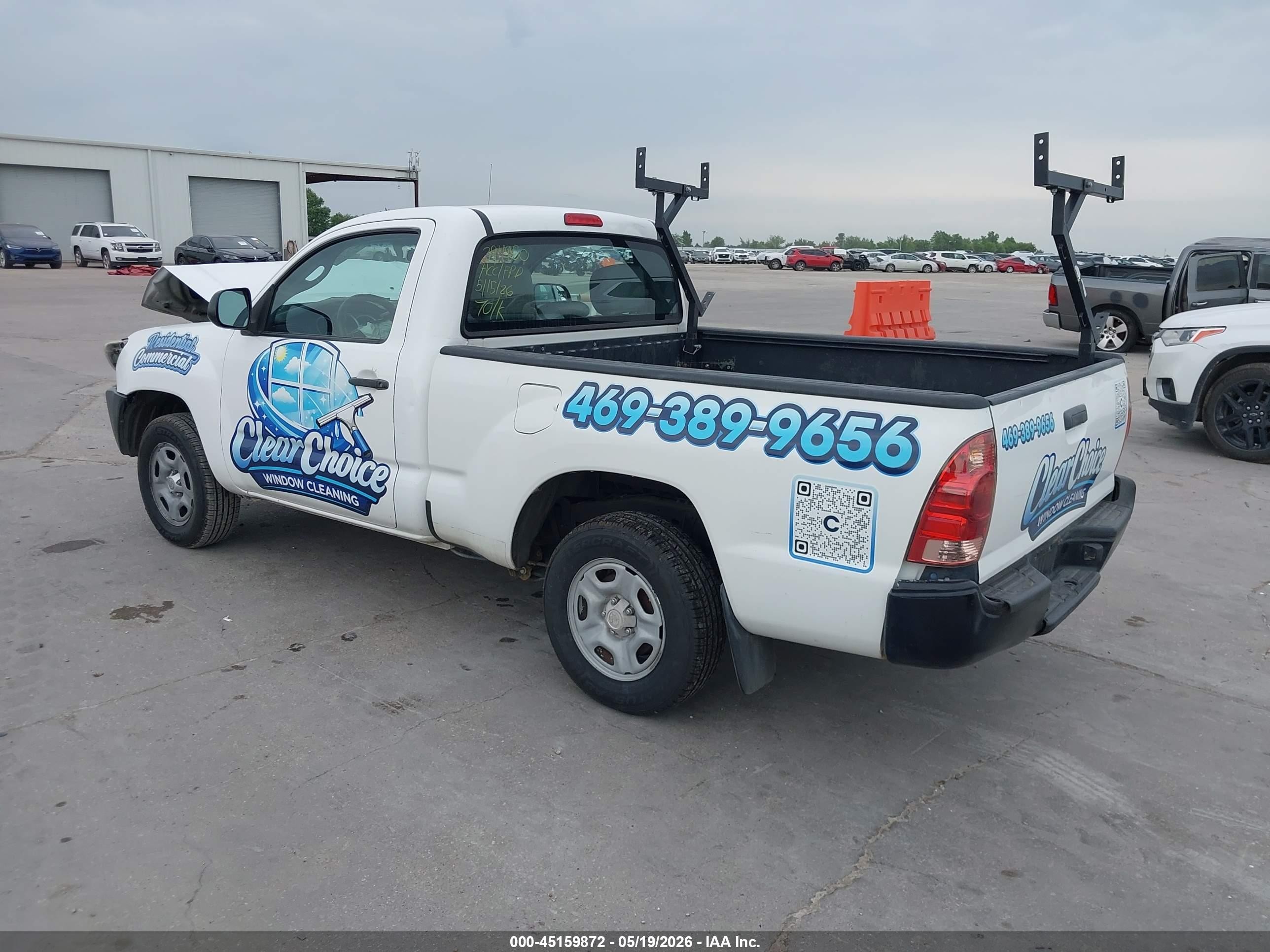 2014 Toyota Tacoma   Белый vin: 5TFNX4CN8EX041295