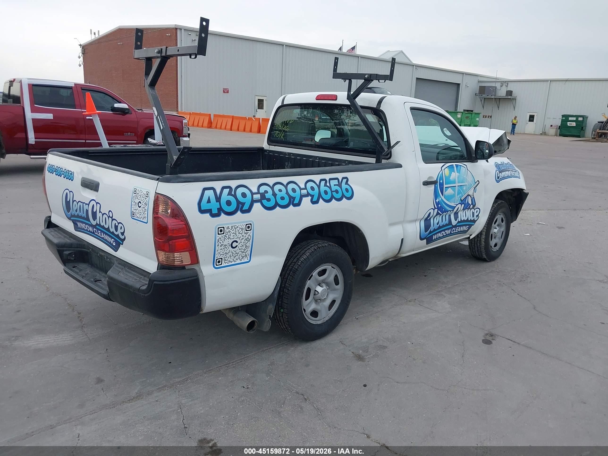 2014 Toyota Tacoma   Белый vin: 5TFNX4CN8EX041295