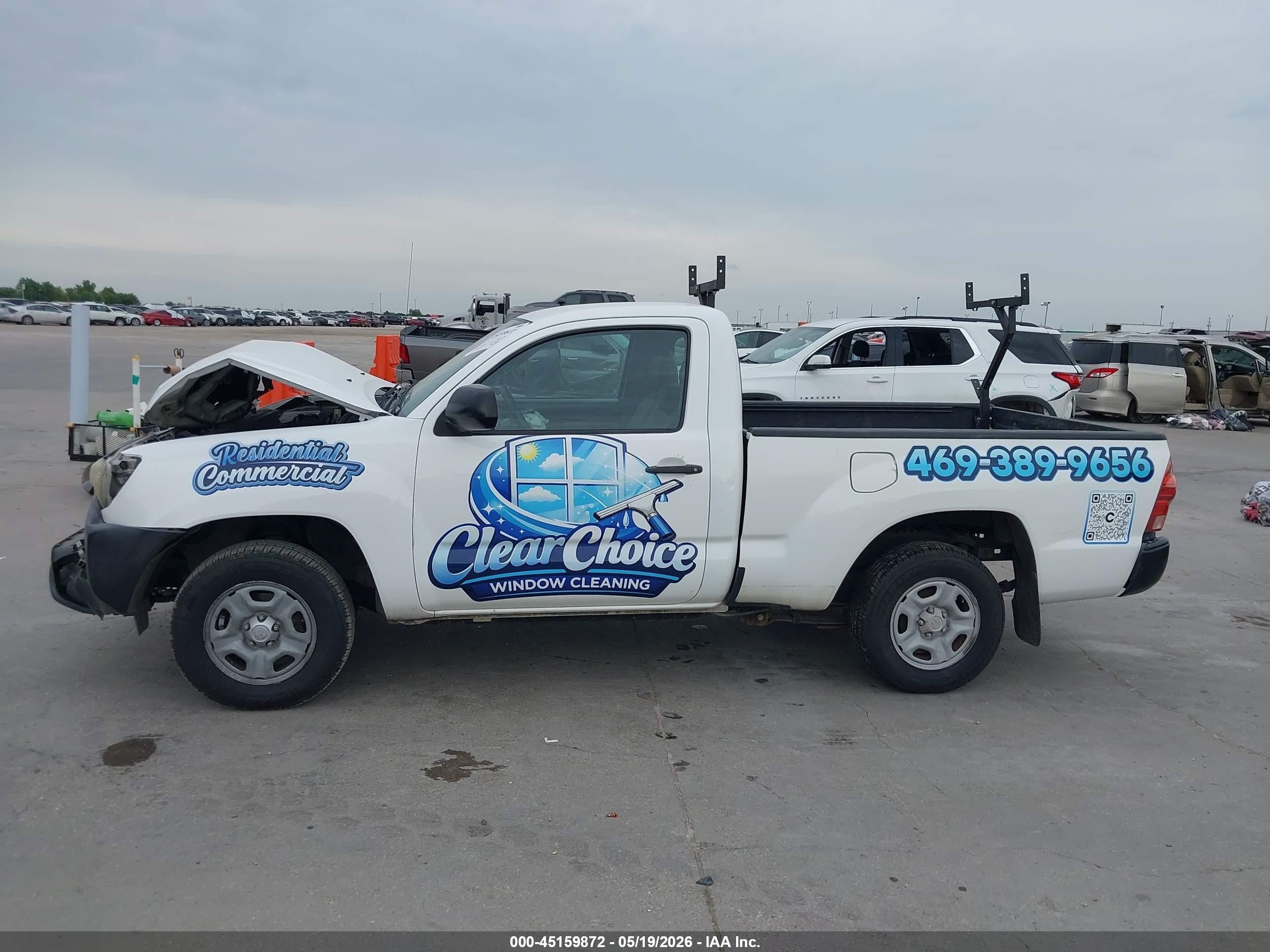 2014 Toyota Tacoma   Белый vin: 5TFNX4CN8EX041295