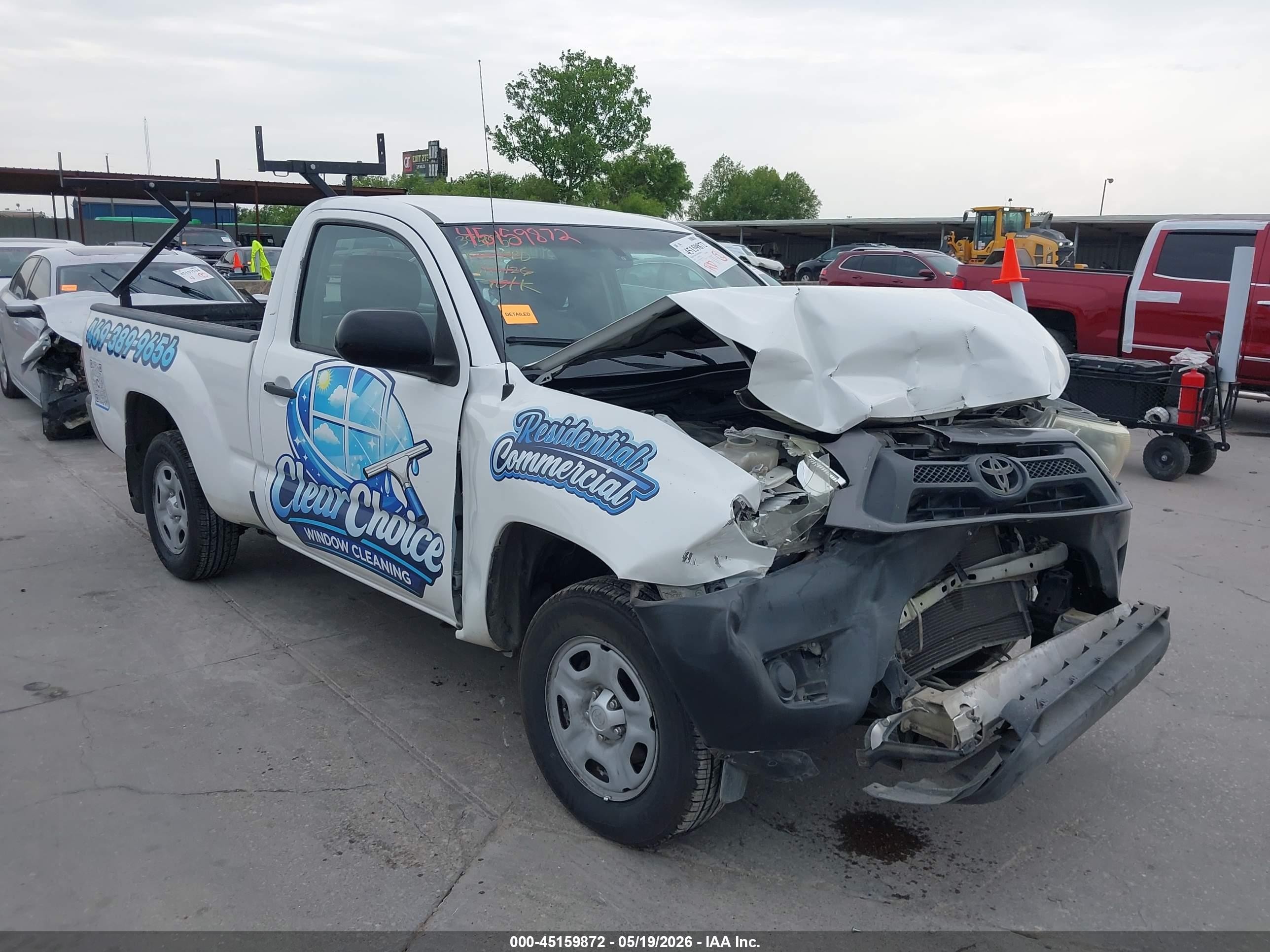 2014 Toyota Tacoma   Белый vin: 5TFNX4CN8EX041295