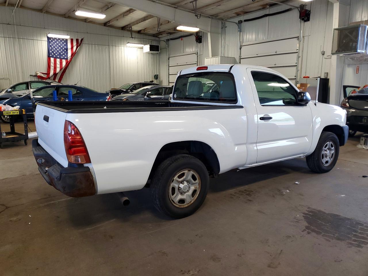 2013 Toyota Tacoma Base White vin: 5TFNX4CN9DX023290