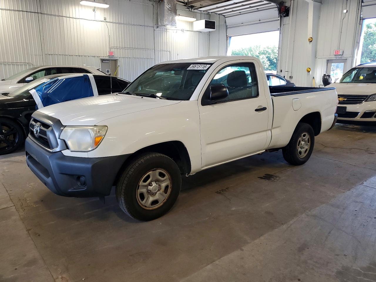 2013 Toyota Tacoma Base White vin: 5TFNX4CN9DX023290