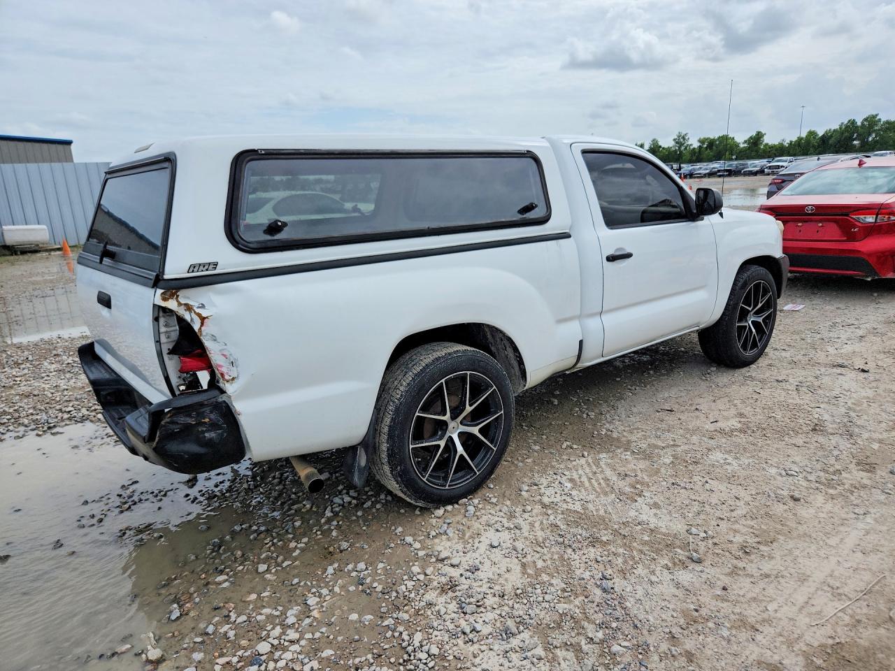 2014 Toyota Tacoma Base White vin: 5TFNX4CN9EX034842