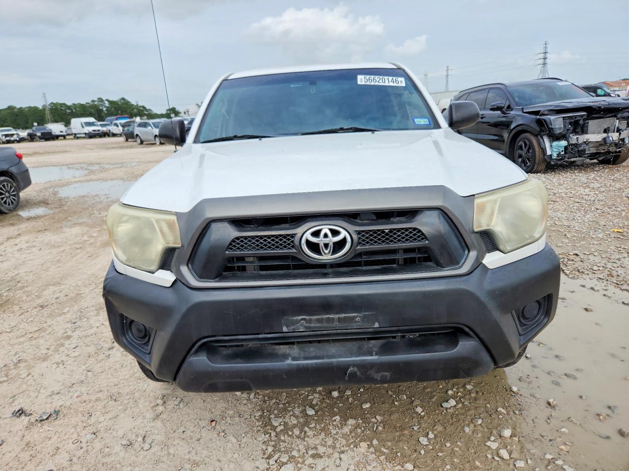 2014 Toyota Tacoma Base White vin: 5TFNX4CN9EX034842