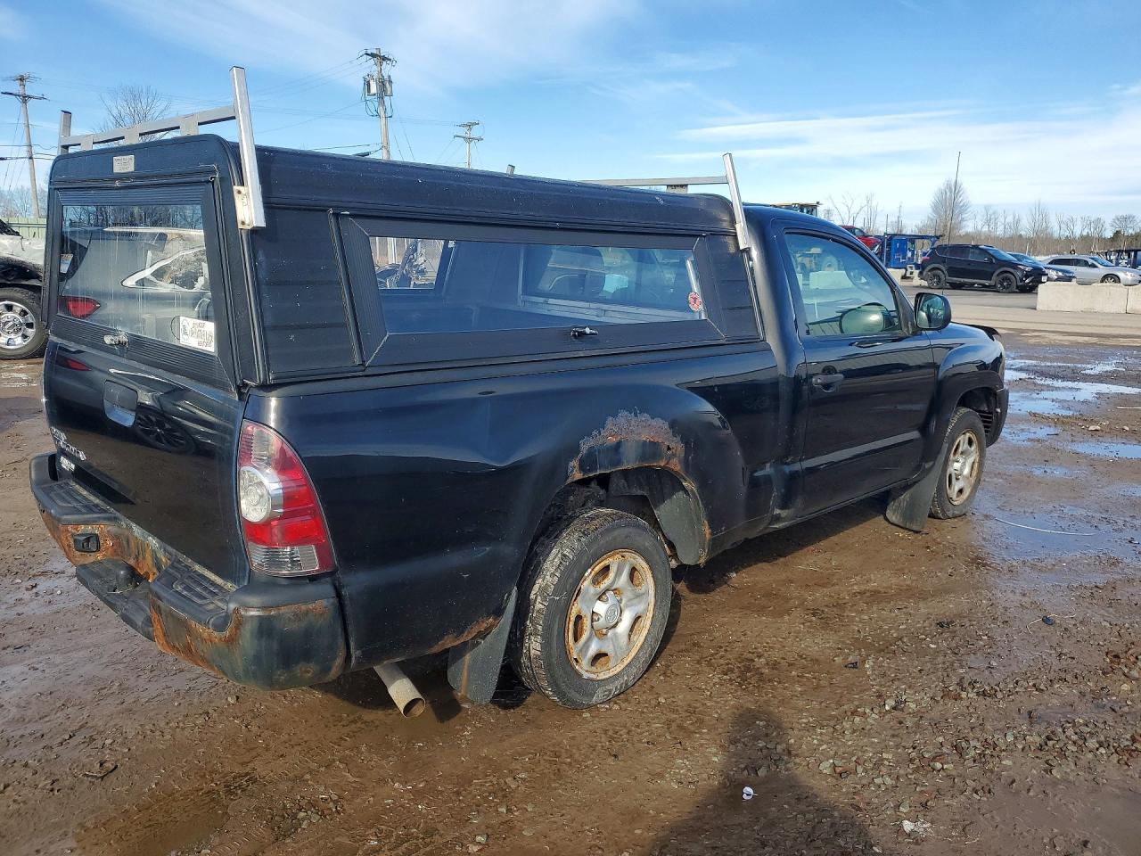 2011 Toyota Tacoma Base Черный vin: 5TFNX4CNXBX002963